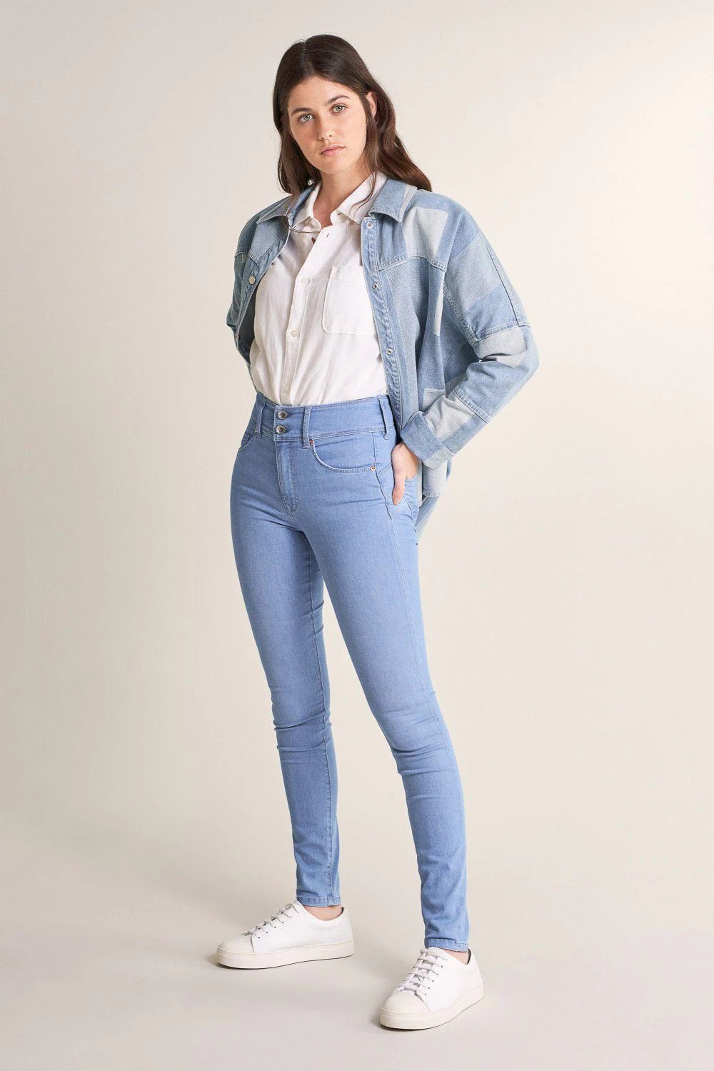 Salsa Stretch-Jeans SALSA JEANS SECRET PUSH IN SKINNY bright blue 124763.8502