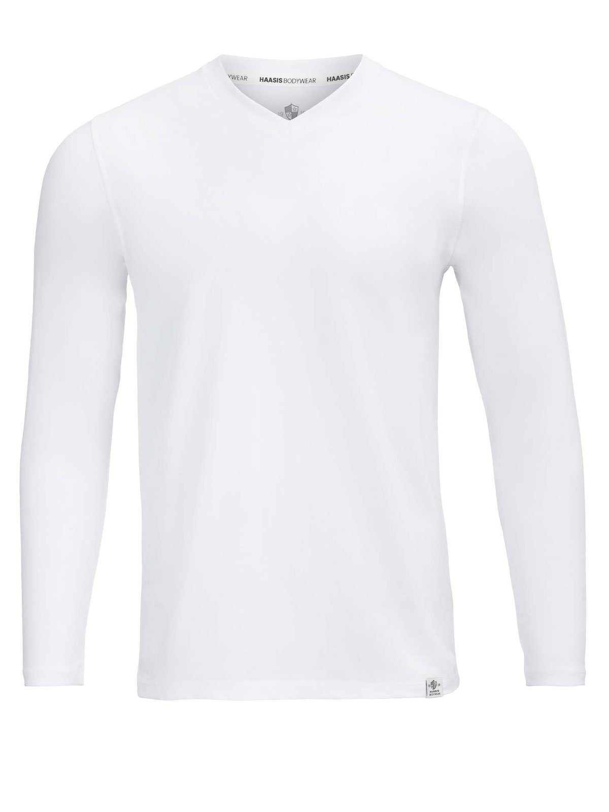 HAASIS Bodywear 1919 T-Shirt Herren V-Shirt 1/1 Arm Bio-Cotton (Stück, 1-tlg) hohe Markenqualität