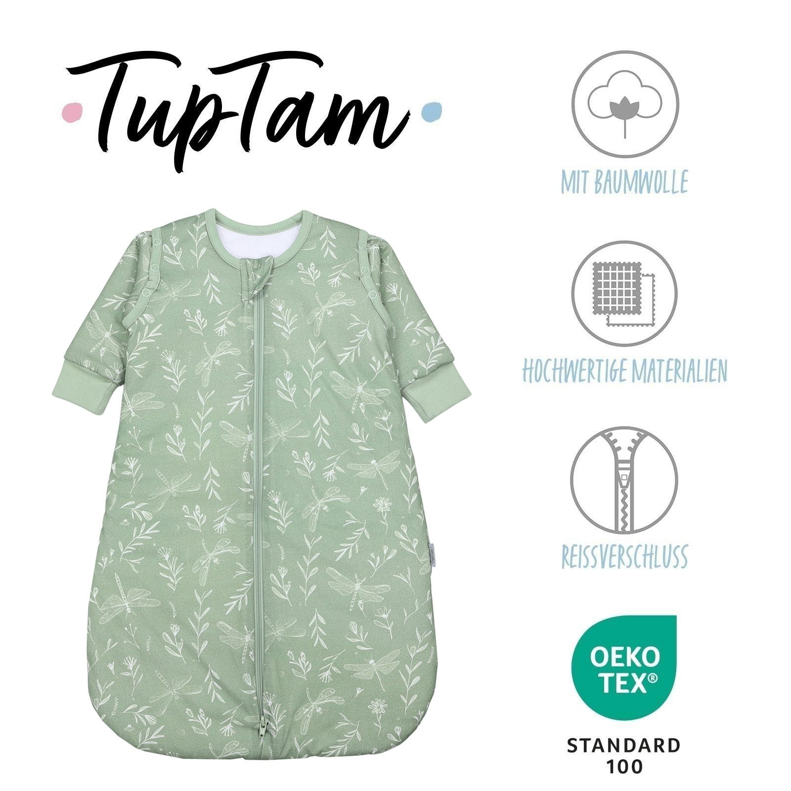 TupTam Babyschlafsack Kugelschlafsack mit abnehmbaren Ärmeln 2.5 TOG Ganzjahr – Bild 2 von 5