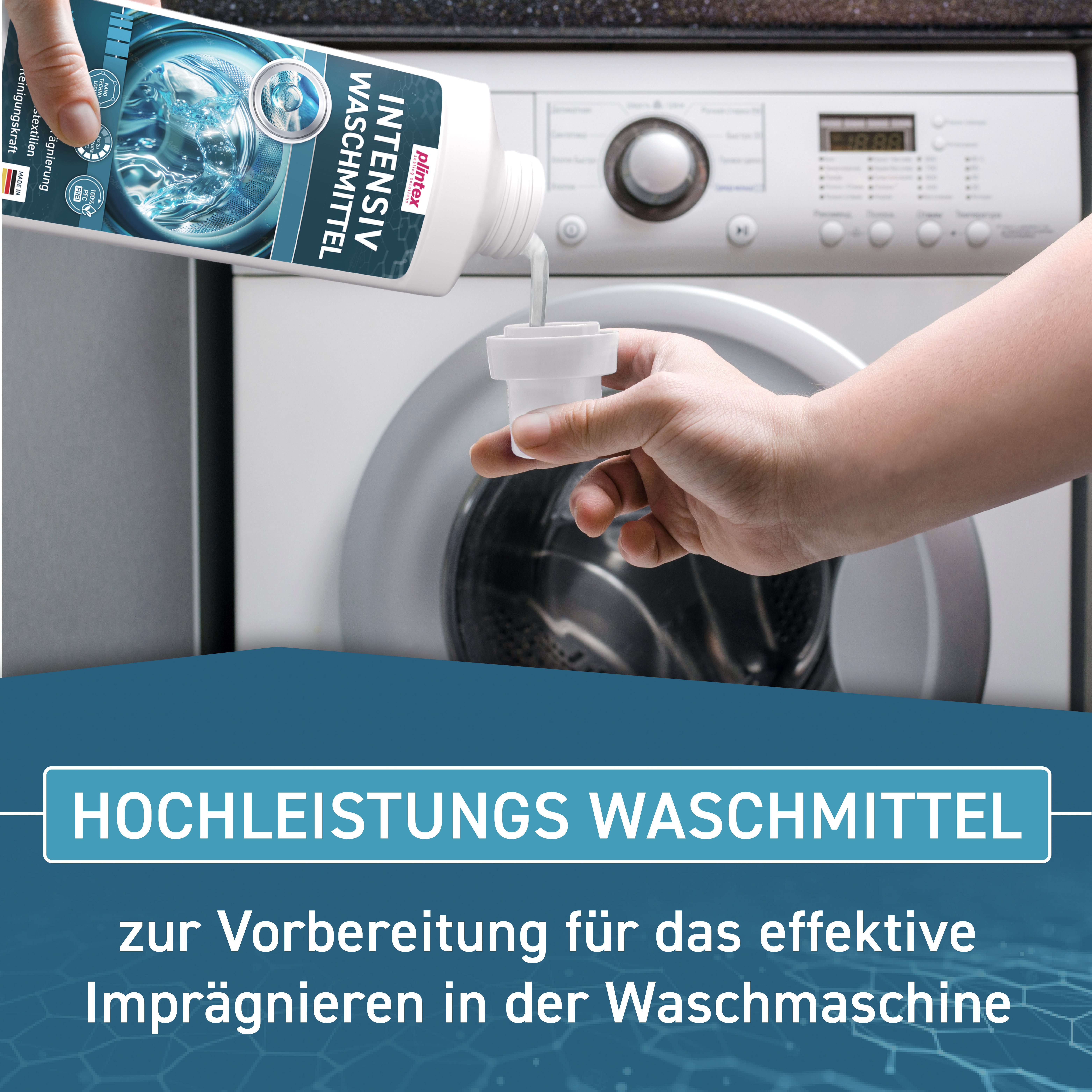 Plintex Intensiv Waschmittel für Funktions- und Outdoorbekleidung Spezialwaschmittel (550ml Spezialwaschmittel für Gore-Tex, Softshell & Skibekleidung)