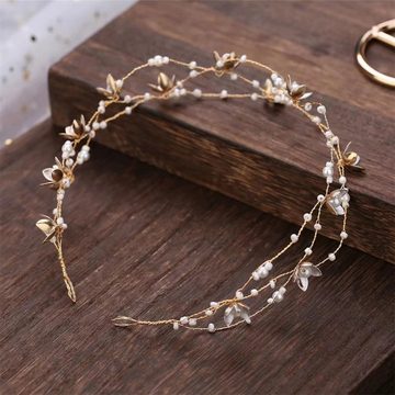 UNDOE Diadem Diadem Elegante Blume Stirnband, Braut Stirnband Haarschmuck