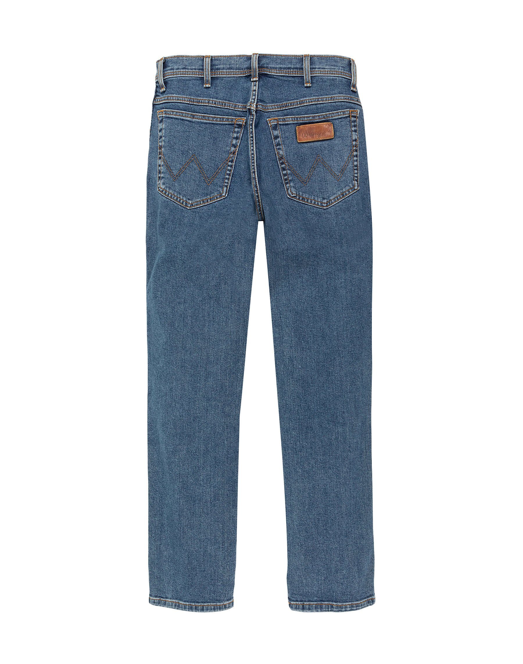 Wrangler WRANGLER W12S33010 TEXAS SLIM blue 5-Pocket-Jeans stonewash vintage