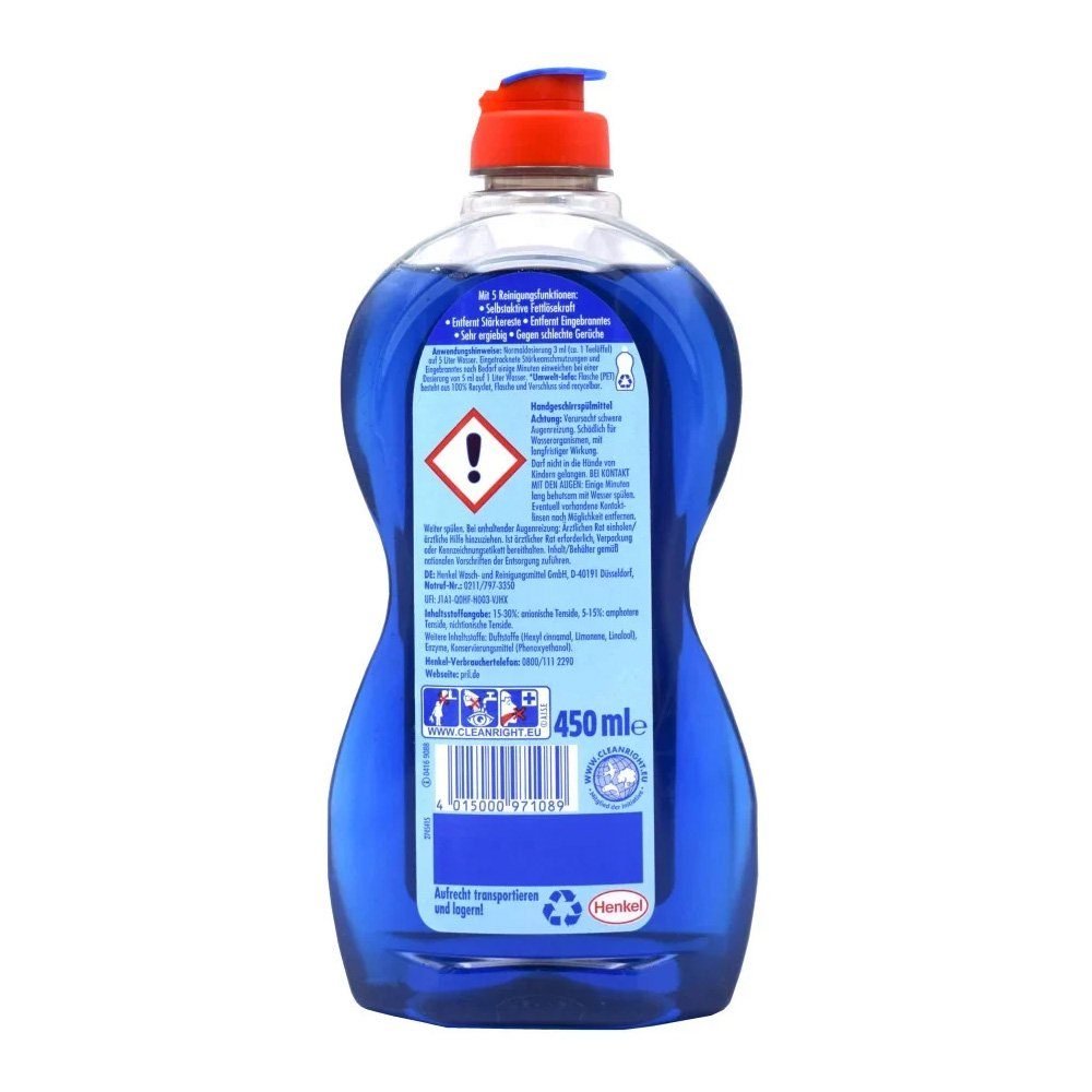 PRIL Kraft Gel Ultra Plus höchster Handgeschirrspülmittel mit Geschirrspülmittel Fettlösekraft