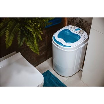 Mesko Waschschüssel MS 8053, kleine Waschmaschine mit Schleudern, 3 kg Kapazität, Camping, weiß