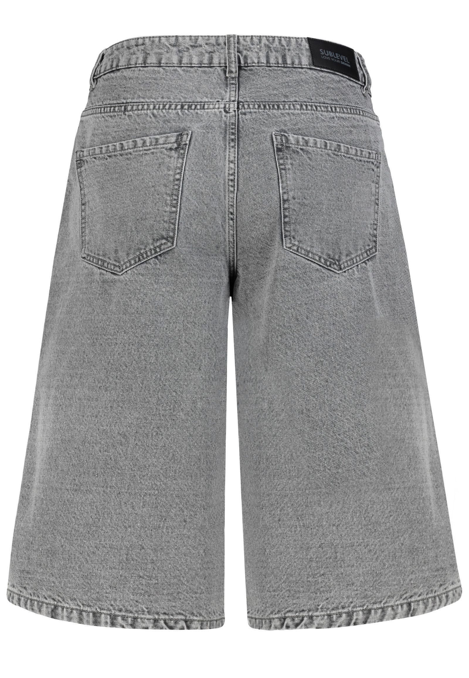 SUBLEVEL Bermudas Damen Jeans Shorts Bermuda Kurze Hose Short Denim Baggy 5-Pocket-Style – Bild 5 von 5
