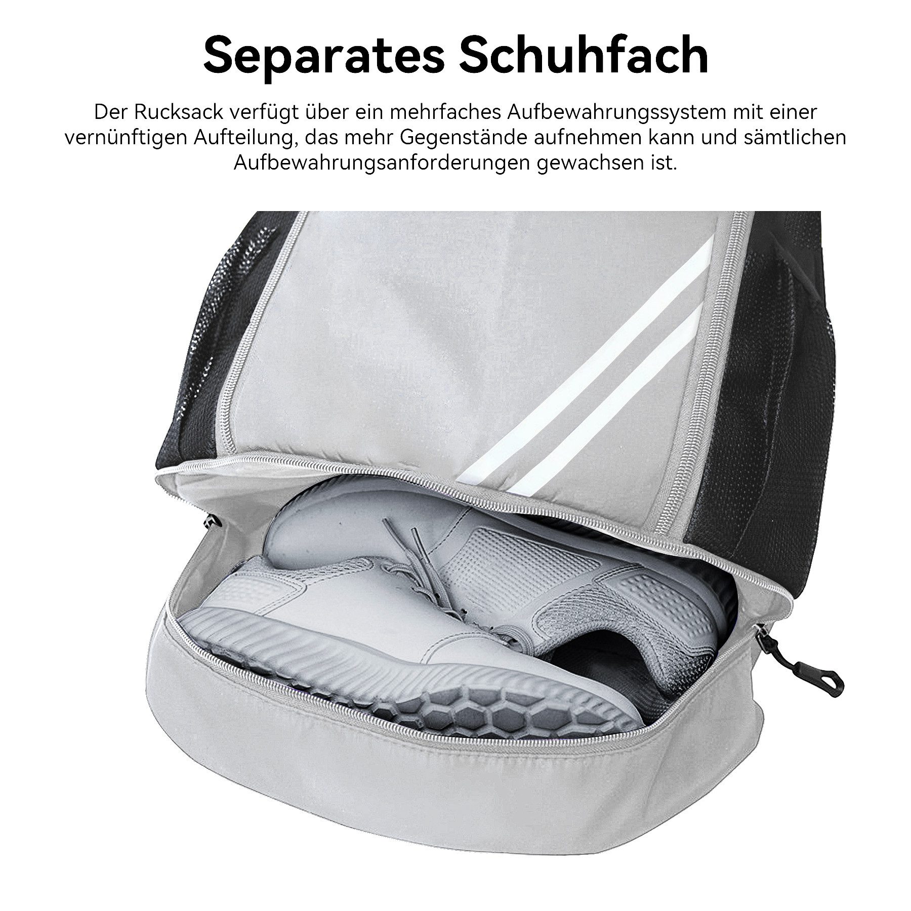 Keyura Freizeittasche Turnbeutel Freizeittasche Sportbeutel Große Kapazität Fußball Tasche (Ideal für Damen, Herren, Junioren, Fußball, große Kapazität, verstel – Bild 5 von 5