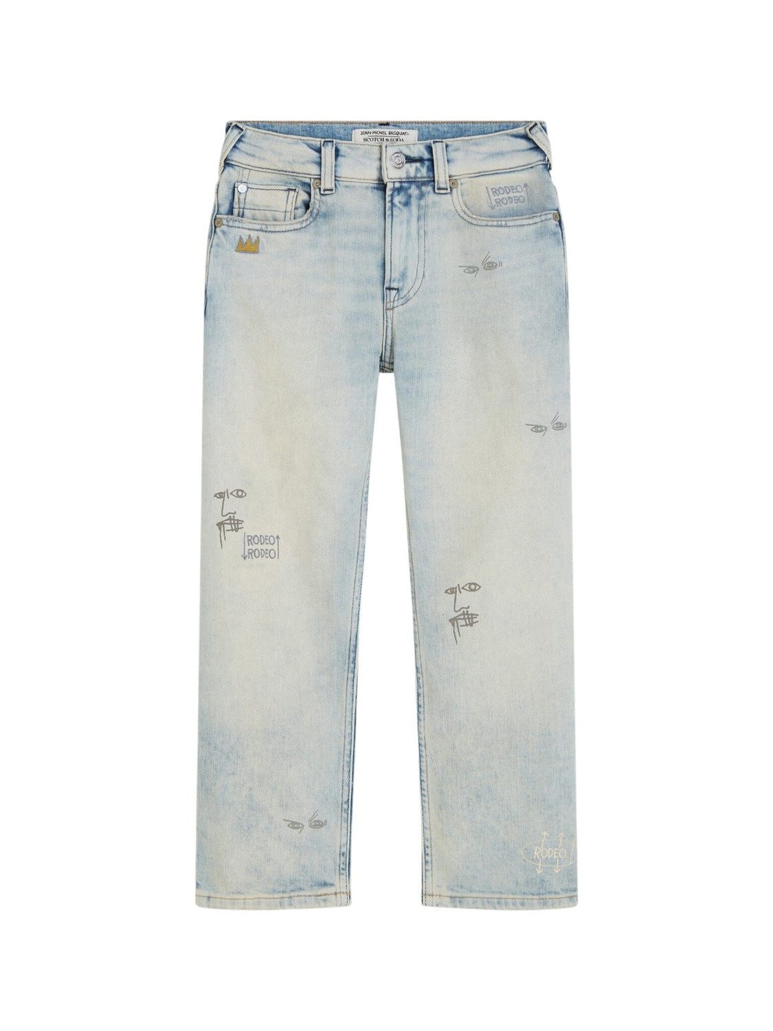 Scotch & Soda Loose-fit-Jeans SCOTCH & SODA x Basquiat The Pitch Loose Denim Texas Blue