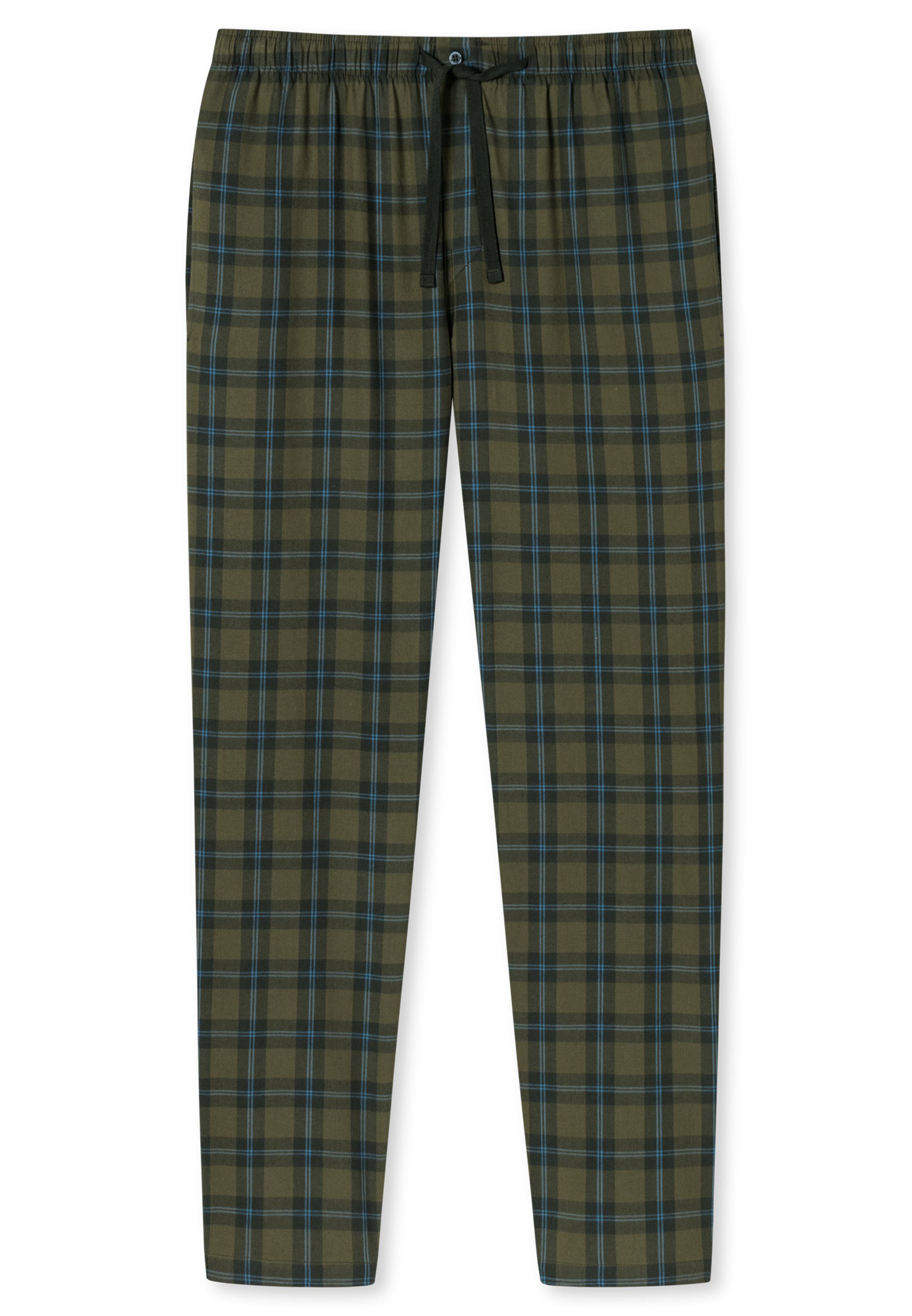 Schiesser Schlafhose (1-tlg) Hose mit Web Bund und Schlafanzug Bindeband Baumwolle Mix Organic Relax - Knopf - & Cotton