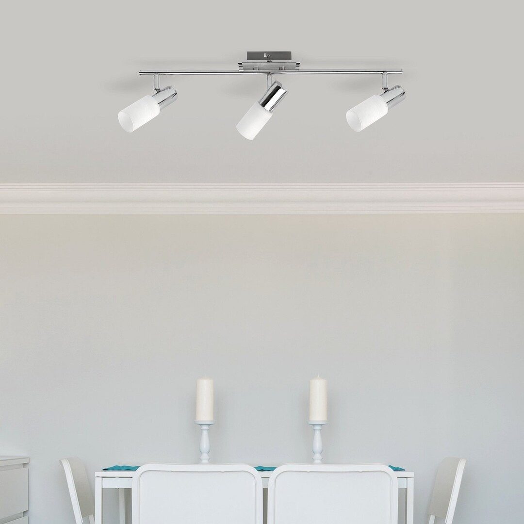 Rabalux LED Deckenspots "Logan" 3-flammig, Metall, silber, E14, L80mm