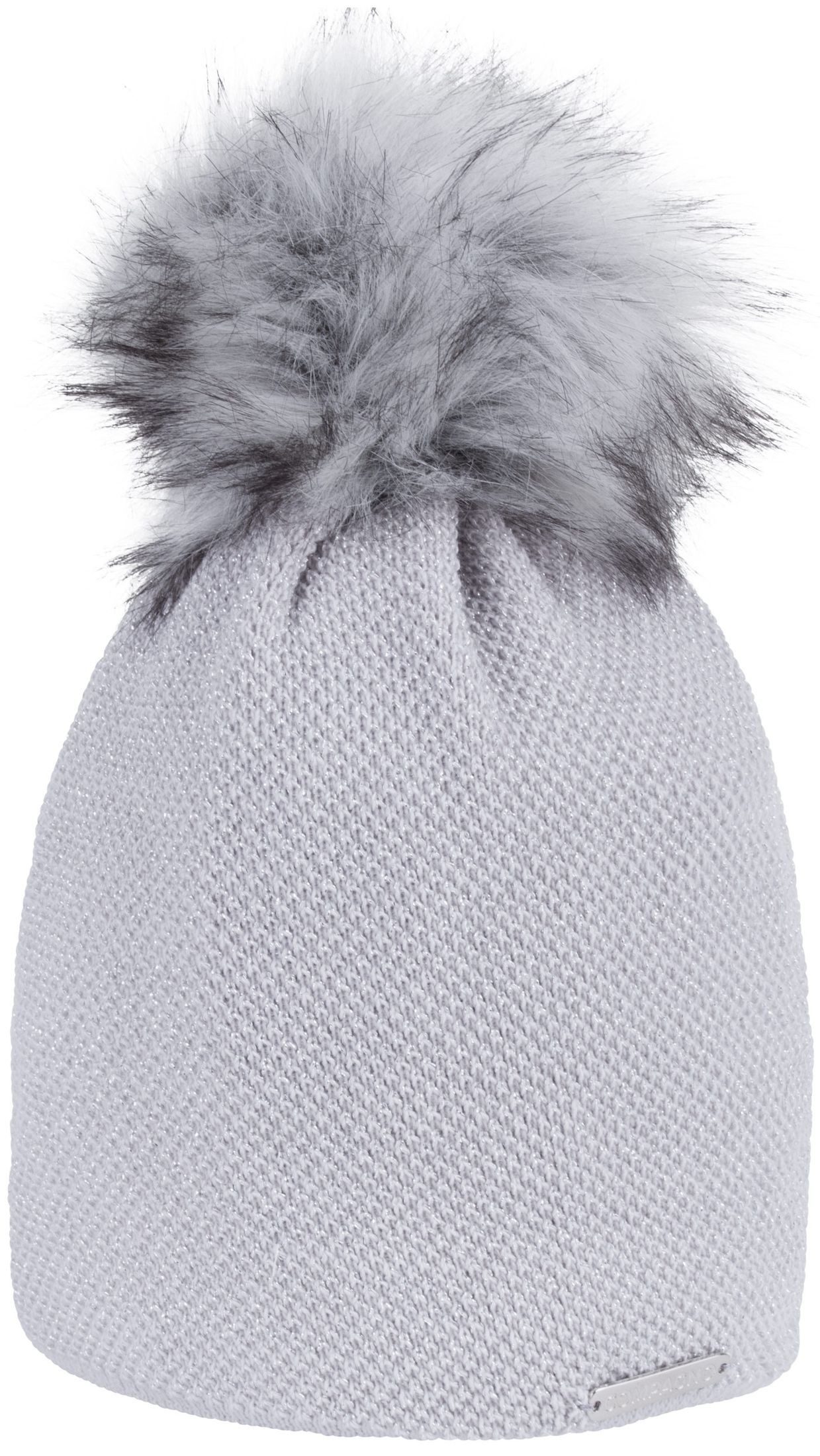 compagno Bommelmütze (1-St) Bommelmütze Wintermütze Damen Metallic-Garn Fleecefutter Beanie
