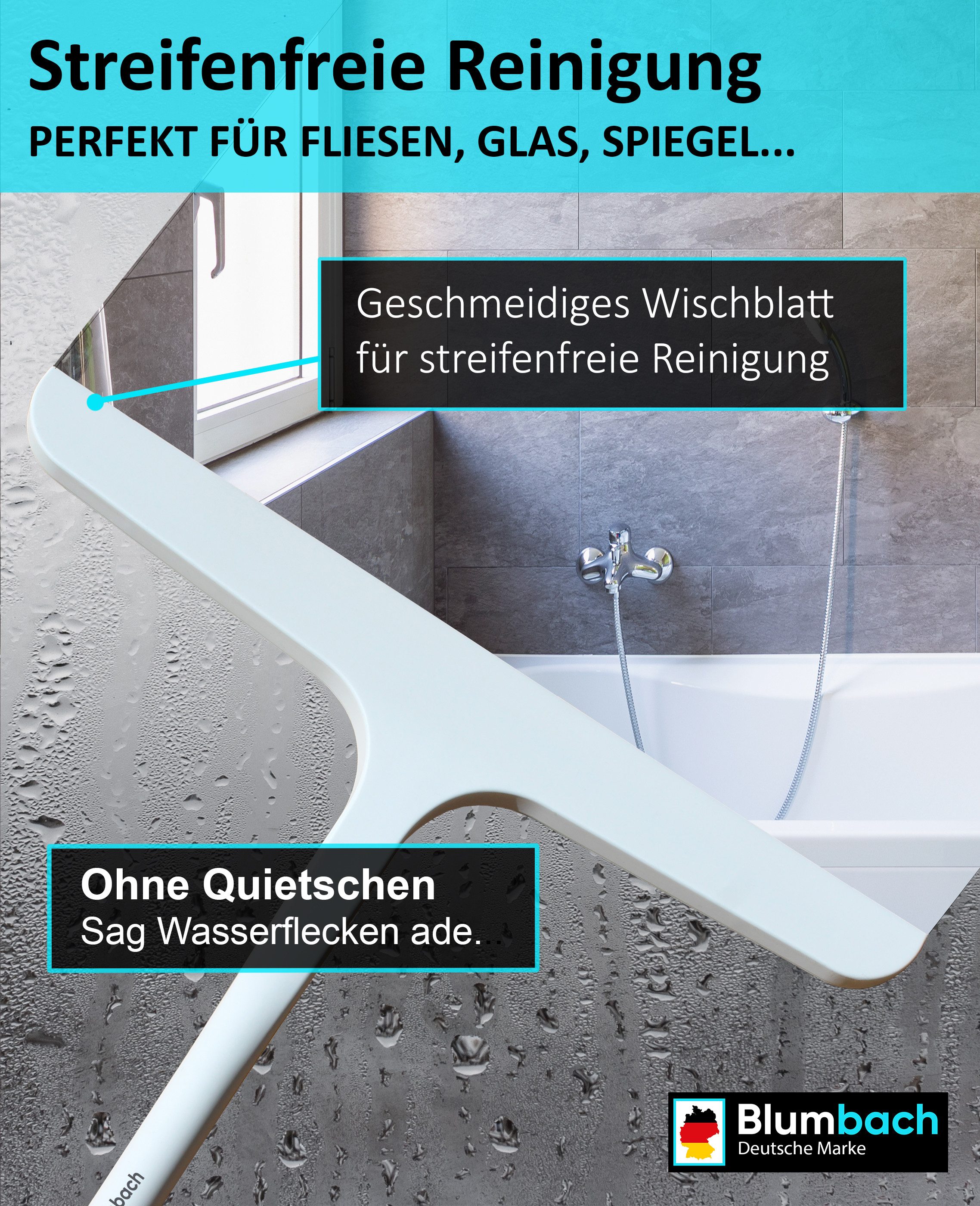 Blumbach Duschabzieher - Silikon Abzieher mit günstig online kaufen