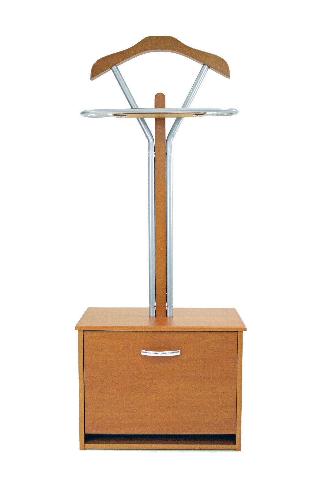 abc HOME Kleiderständer mit Schuhfach, Holz, hell-braun