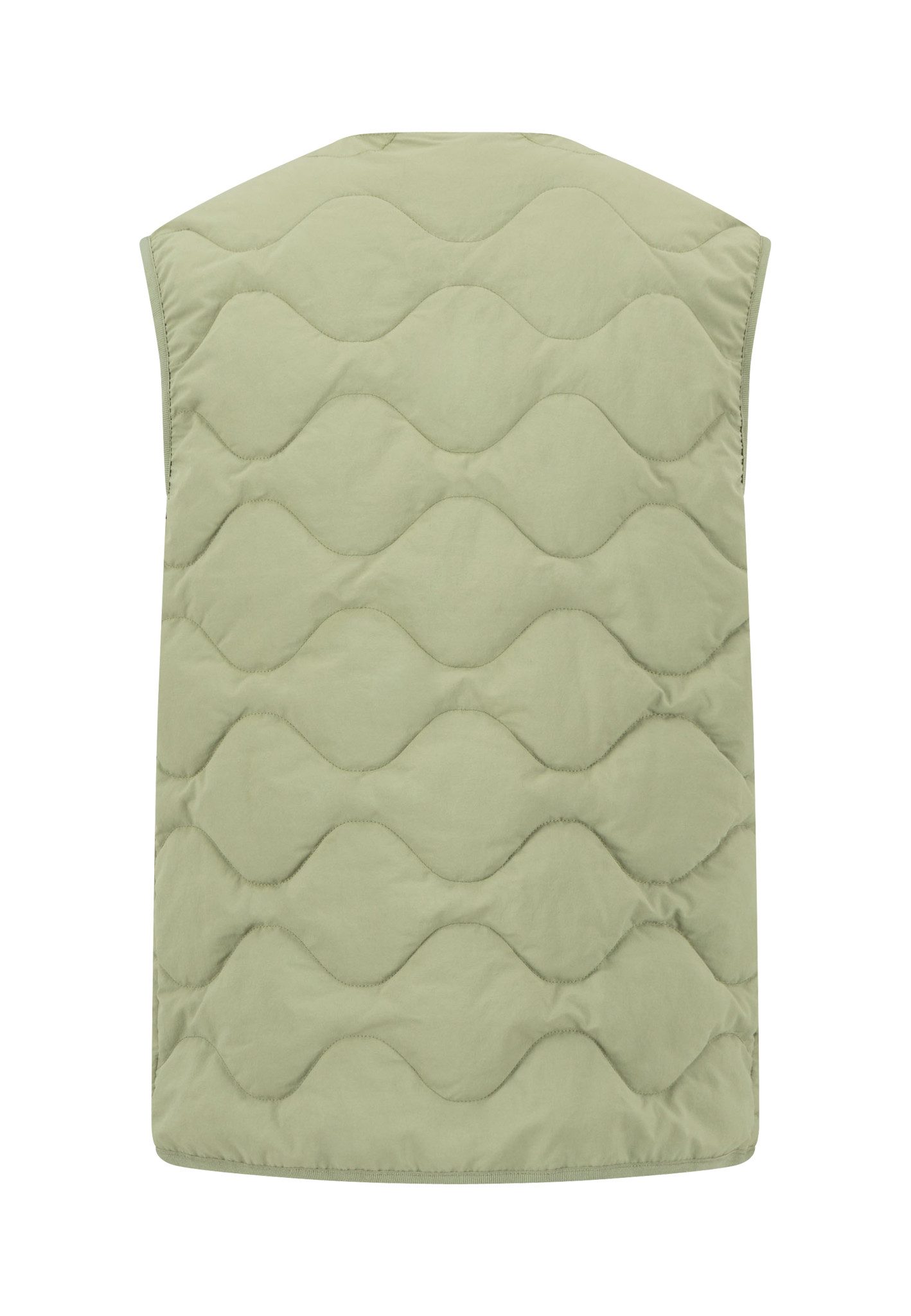 FYNCH-HATTON Steppweste mit V-Ausschnitt, mit Druckknöpfen, normale Passform