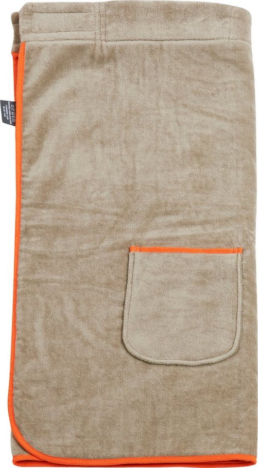 done.® Sarong Kuuma, Kurzform, Veloursfrottier, abnehmbare Kapuze, mit  Klettverschluss und Reißverschluss-Tasche