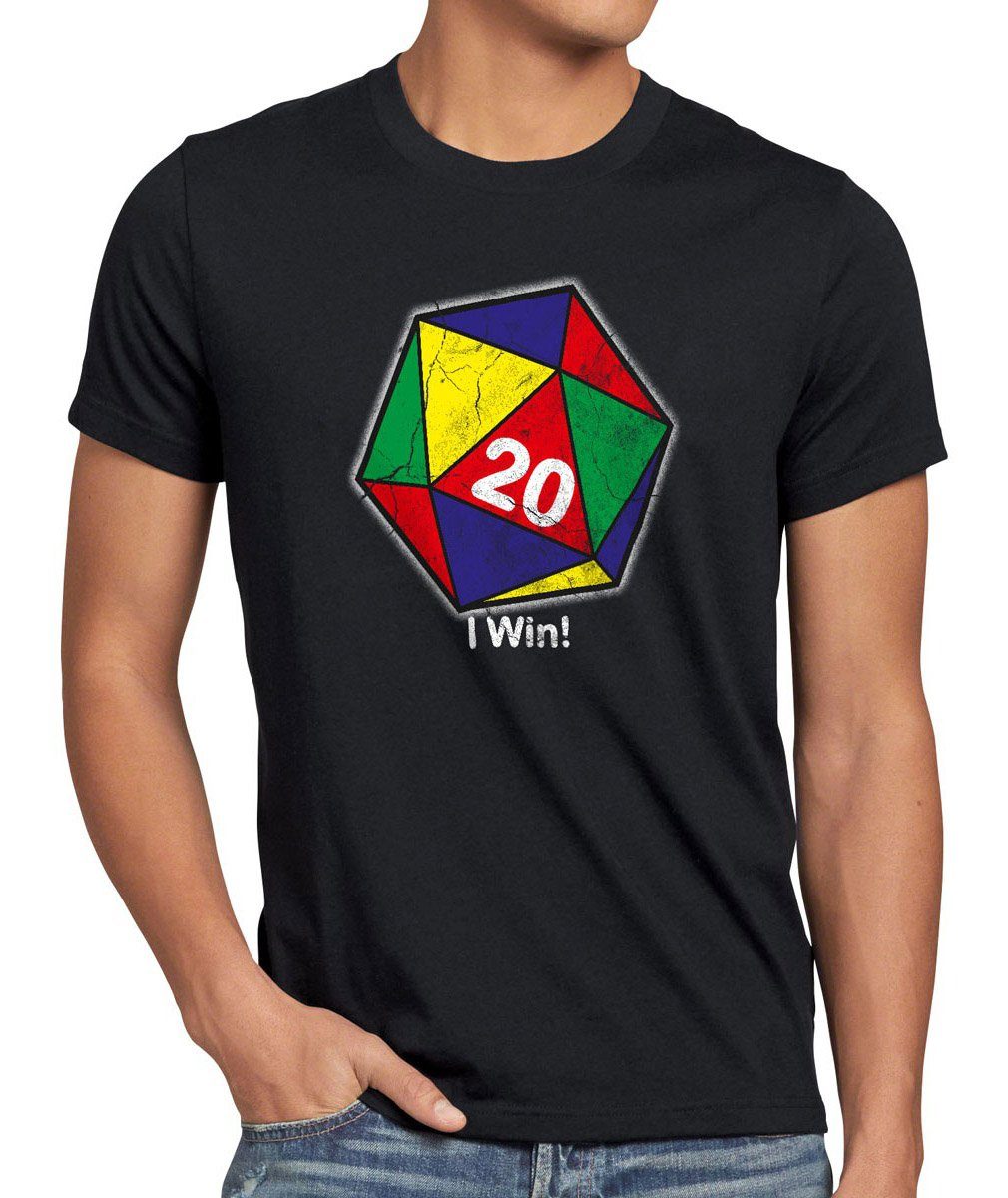 style3 Print-Shirt Herren T-Shirt Sheldon W20 Zauberwürfel big cooper theory the bang mathematik schwarz