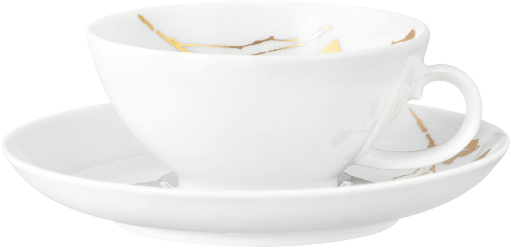 Seltmann Weiden Untertasse Liberty - Golden Rose Hip, (1 St), Teeuntertasse 13 cm