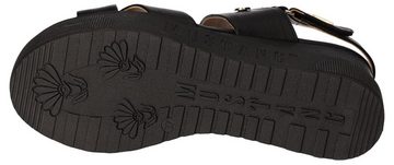 Mustang Shoes Sandalette, Sommerschuh, Sandale, Keilabsatz, mit praktischem Klettverschluss
