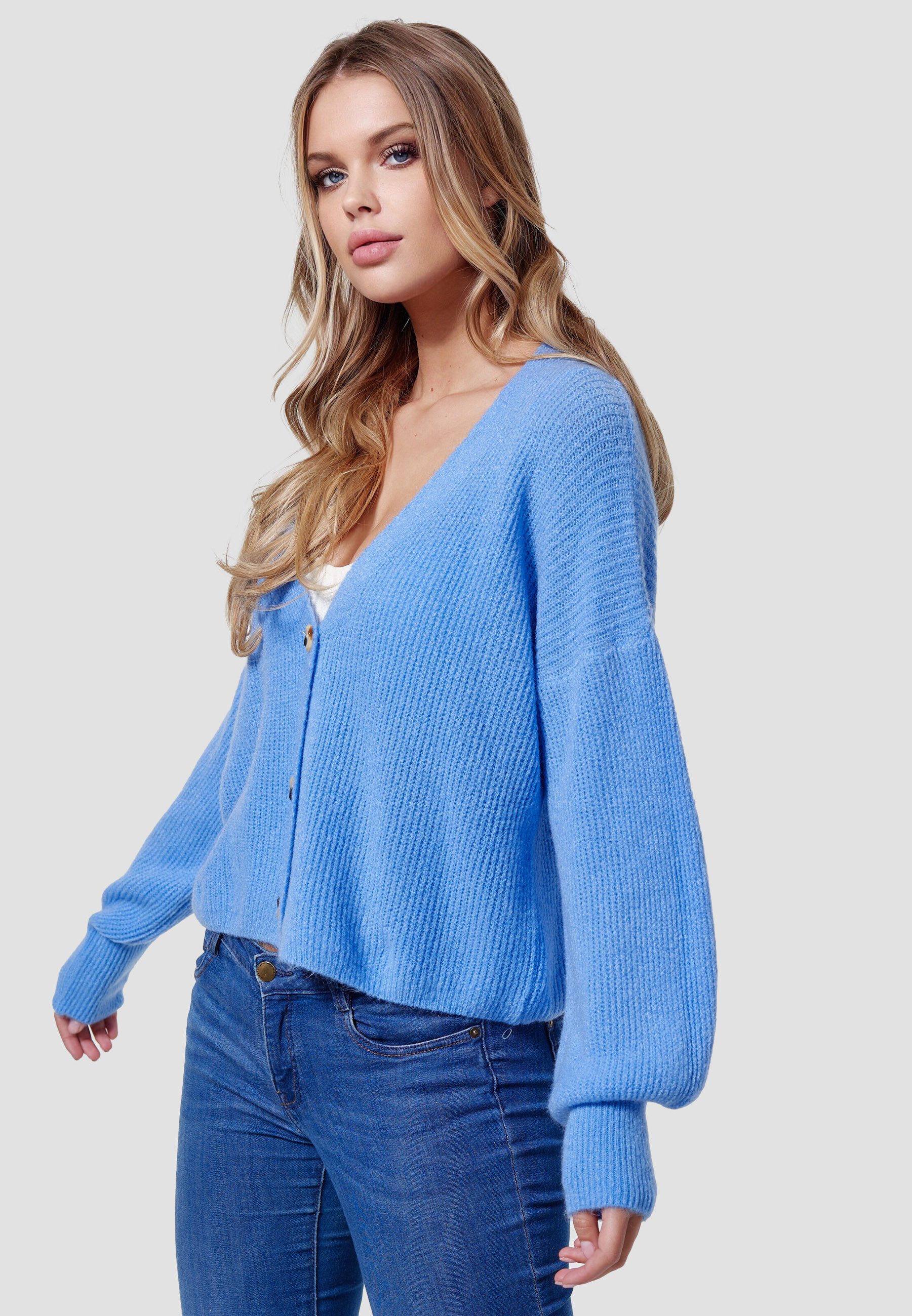 Decay Strickjacke 7111 (1-tlg) Unifarbe günstig online kaufen