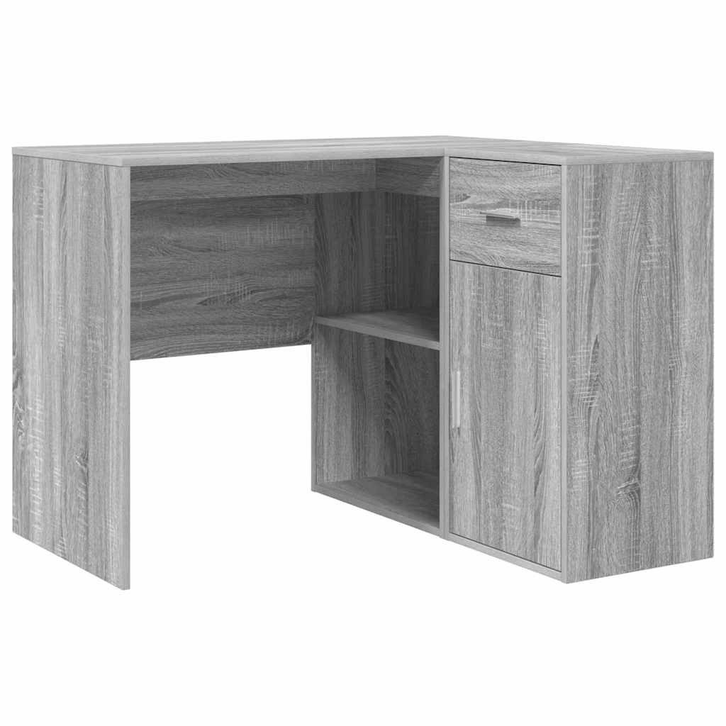 Schreibtisch Eck-Schreibtisch mit Schubladen Graues Sonoma 102 x 88 x 75 cm