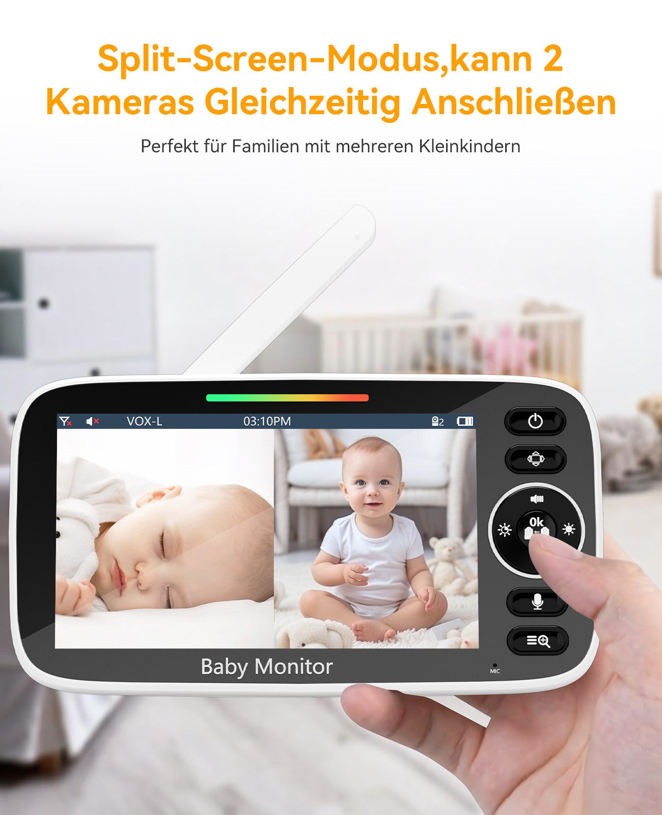 Yuede Video-Babyphone 4,3" - Bild 5