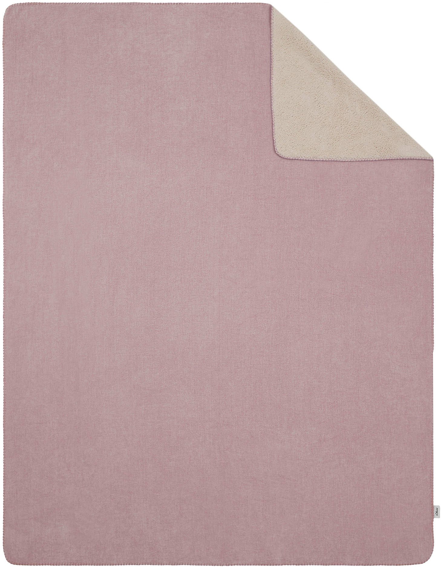 Wohndecke s.Oliver Lounge Decke, s.Oliver, trendige Doubleface-Optik