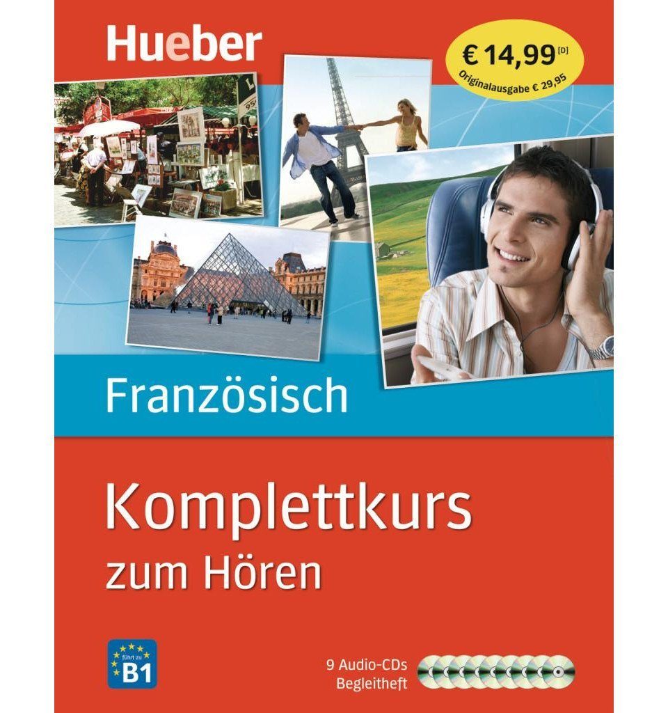 Hueber Verlag Hörspiel-CD Komplettkurs Französisch zum Hören, 9 Audio-CDs