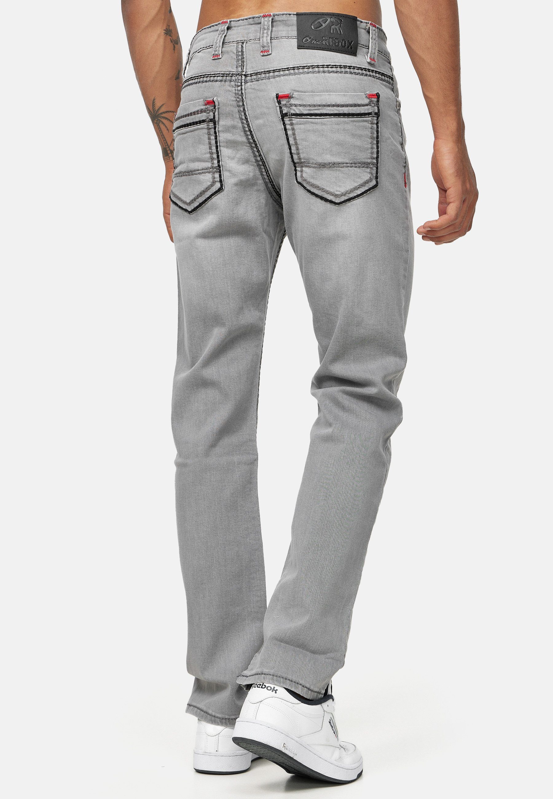 Modell Grau Code47 3337 Herren Regular-fit-Jeans Jeans Code47