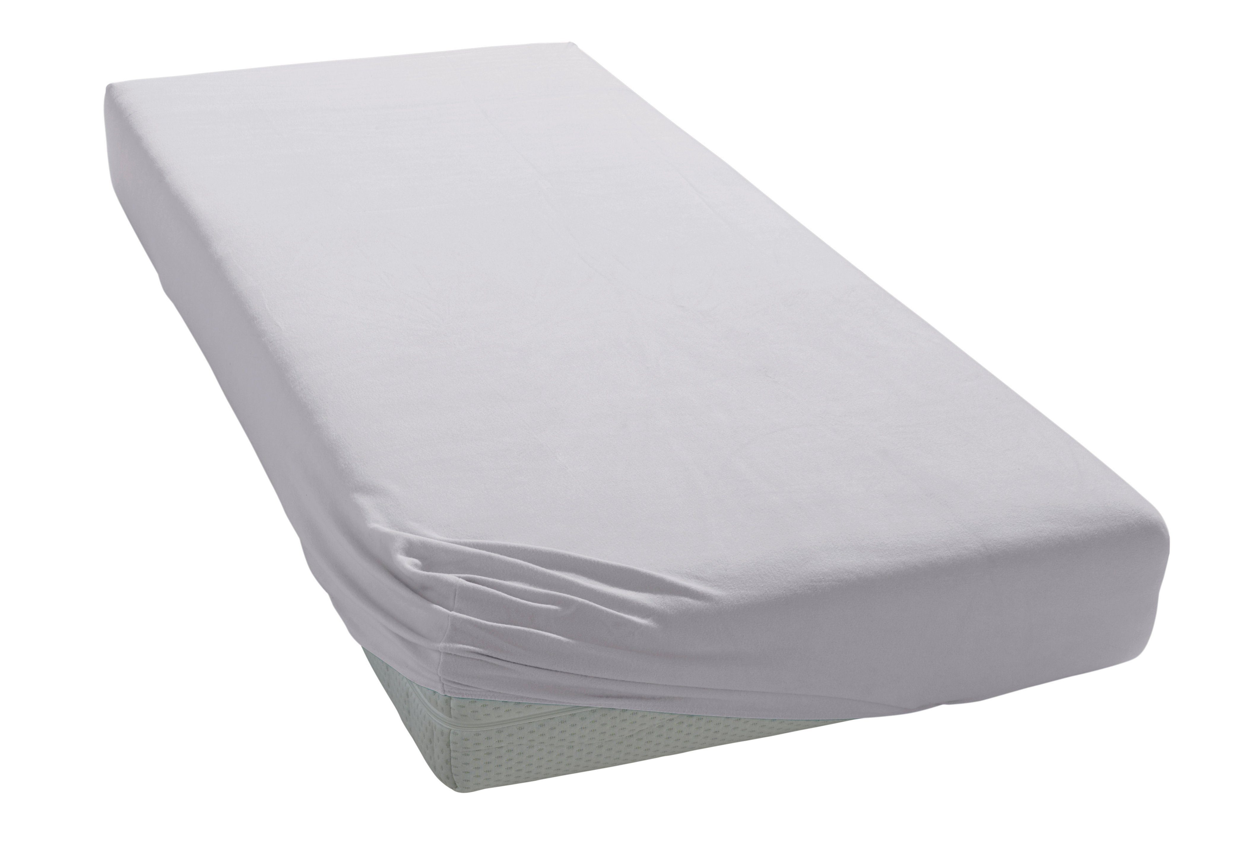 Estella Простирадла Zwirnjersey, Jersey-Elasthan, Gummizug: rundum, (1 Stück), langlebig, temperaturausgleichend, Простирадла, Spannbetttuch