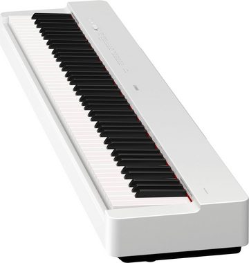 Yamaha Digitalpiano P-225WH, weiß, inkl. Notenablage, Fußschalter und Netzadapter