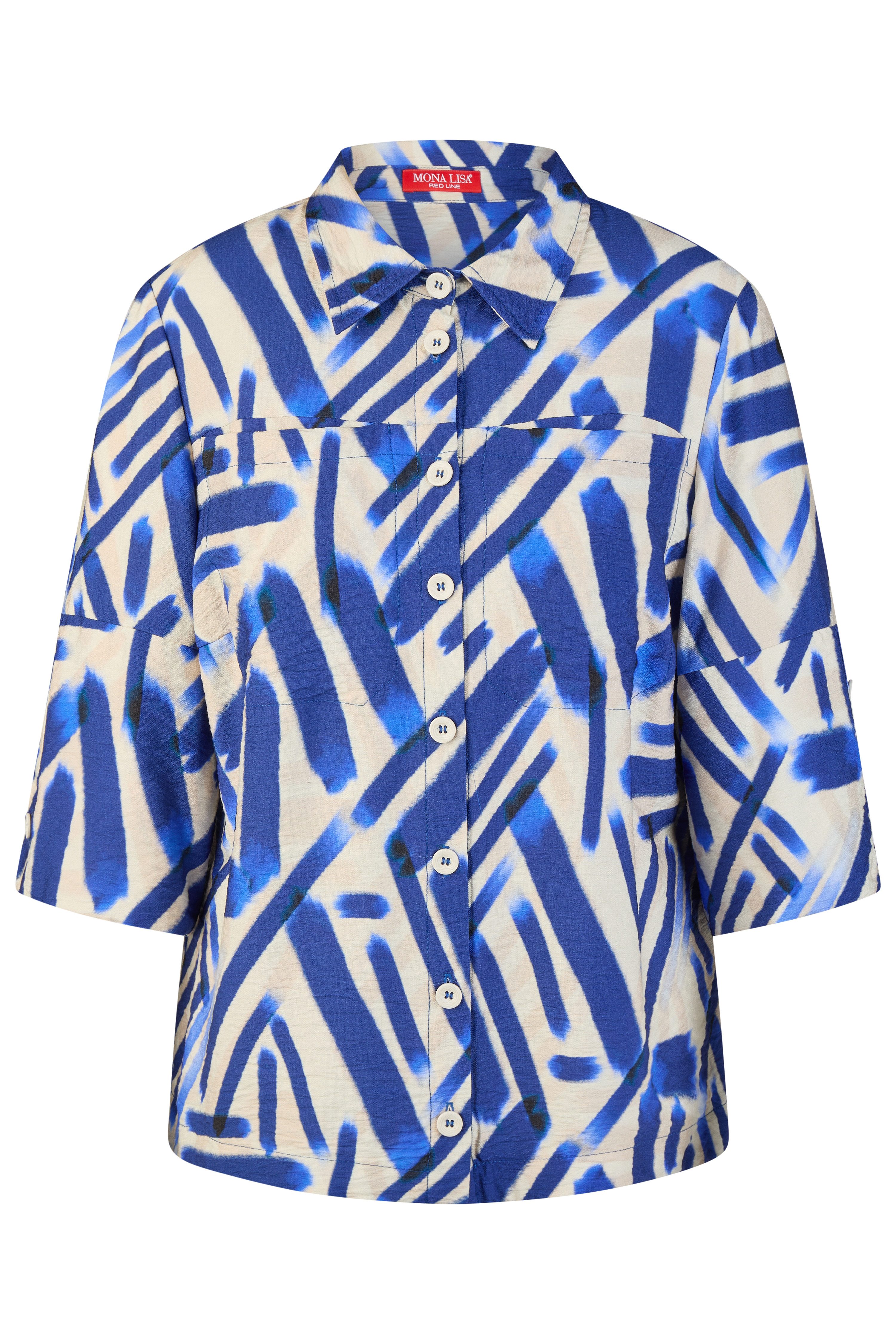 Mona Lisa REDLINE Blusenjacke Große Größen Sommerliche Blusenjacke