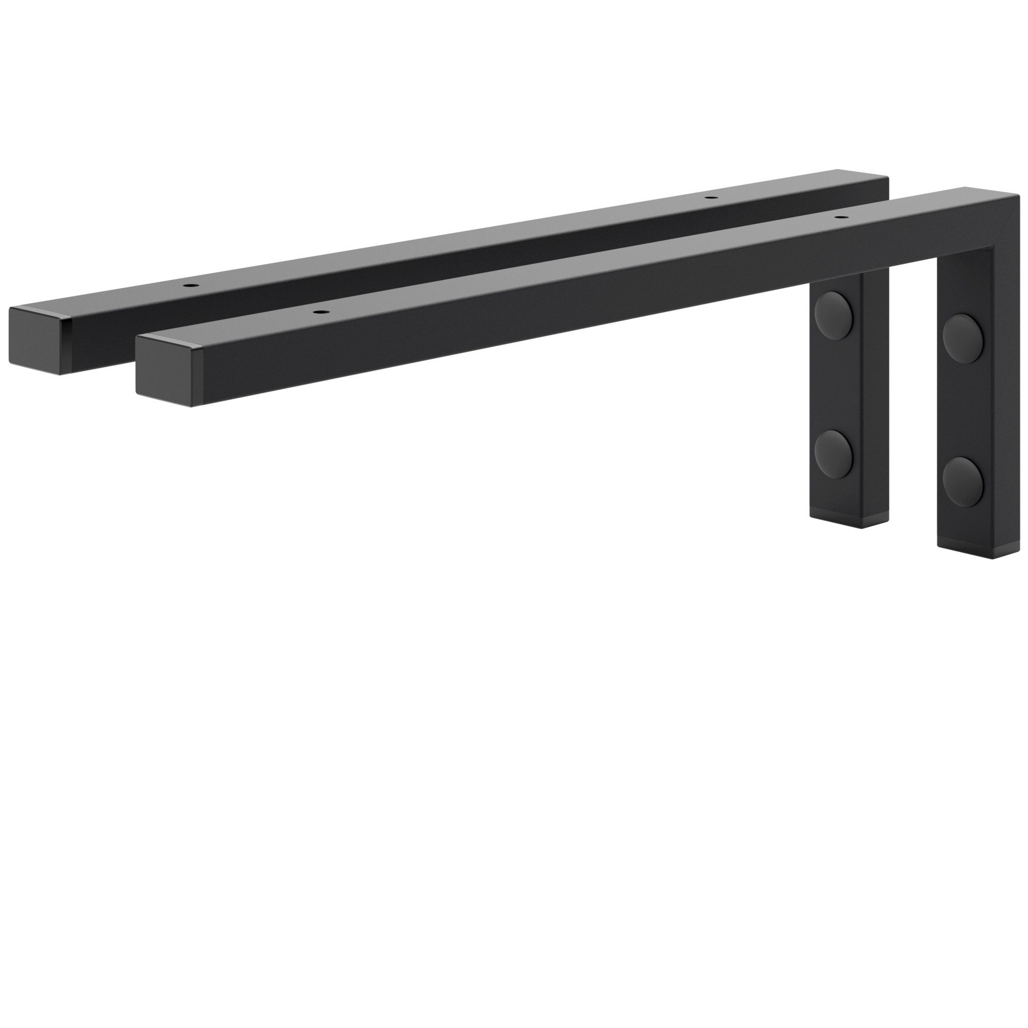 HOLZBRINK Wandregalhalter Wandkonsole L-Form, 2-tlg. SET, Industriestahl pu günstig online kaufen