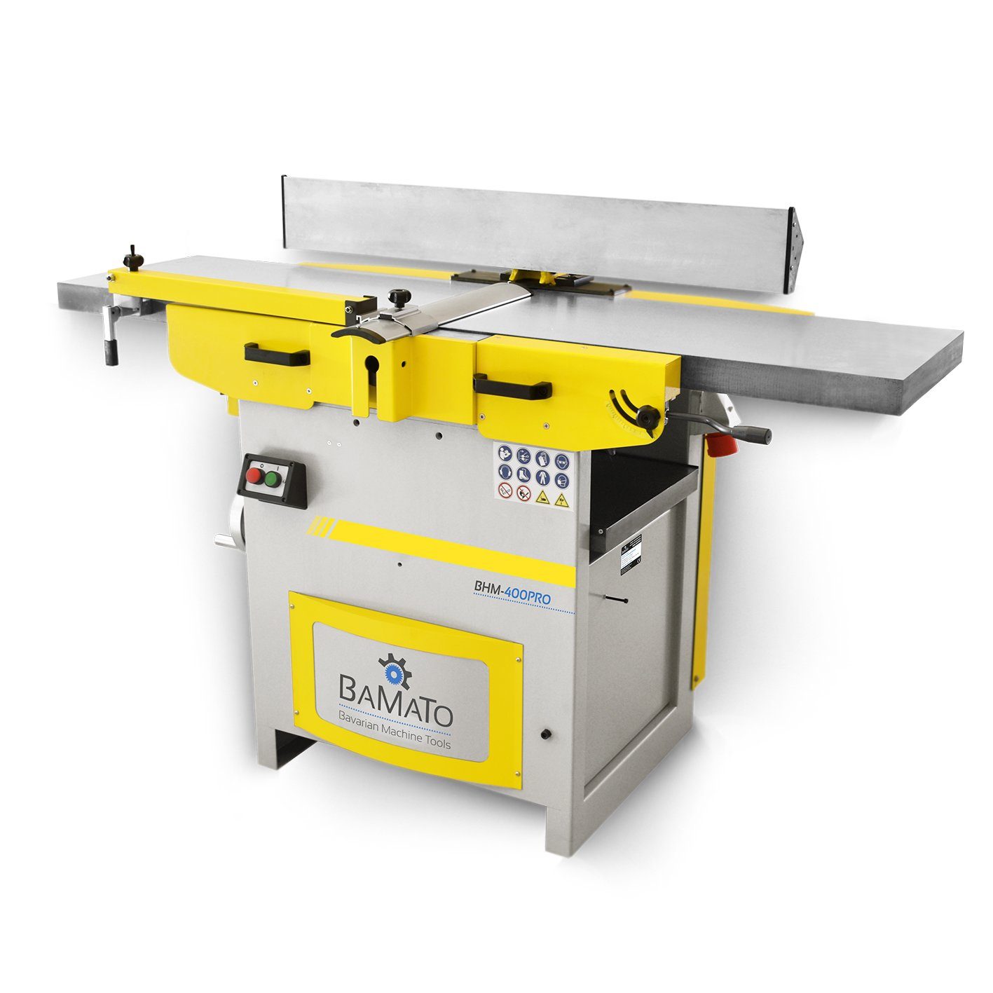 BAMATO Abricht- und Dickenhobelmaschine BHM-400PRO, 4200 in W, Hobelbreite: 400 in mm, (1-tlg), Spiralmesserwelle, Feinjustierung, Hobelmaschine, Hobel