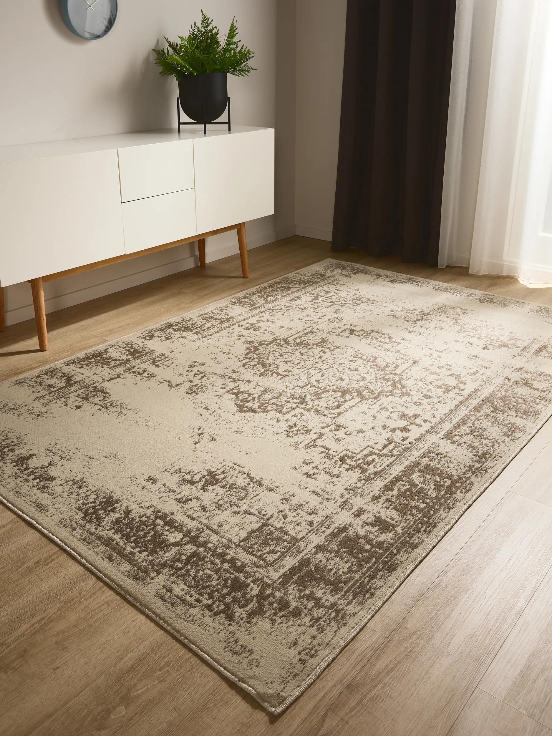 benuta Teppich Suki, rechteckig, Höhe: 6 mm, Vintage-Look, Kurzflor, Retro Teppich Wohnzimmer, Schlafzimmer