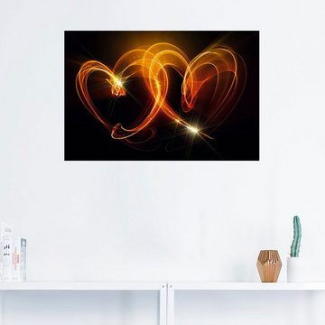 Artland Wandbild Verbundenheit, Herzen (1 St), als Alubild, Outdoorbild, Leinwandbild, Poster, Wandaufkleber