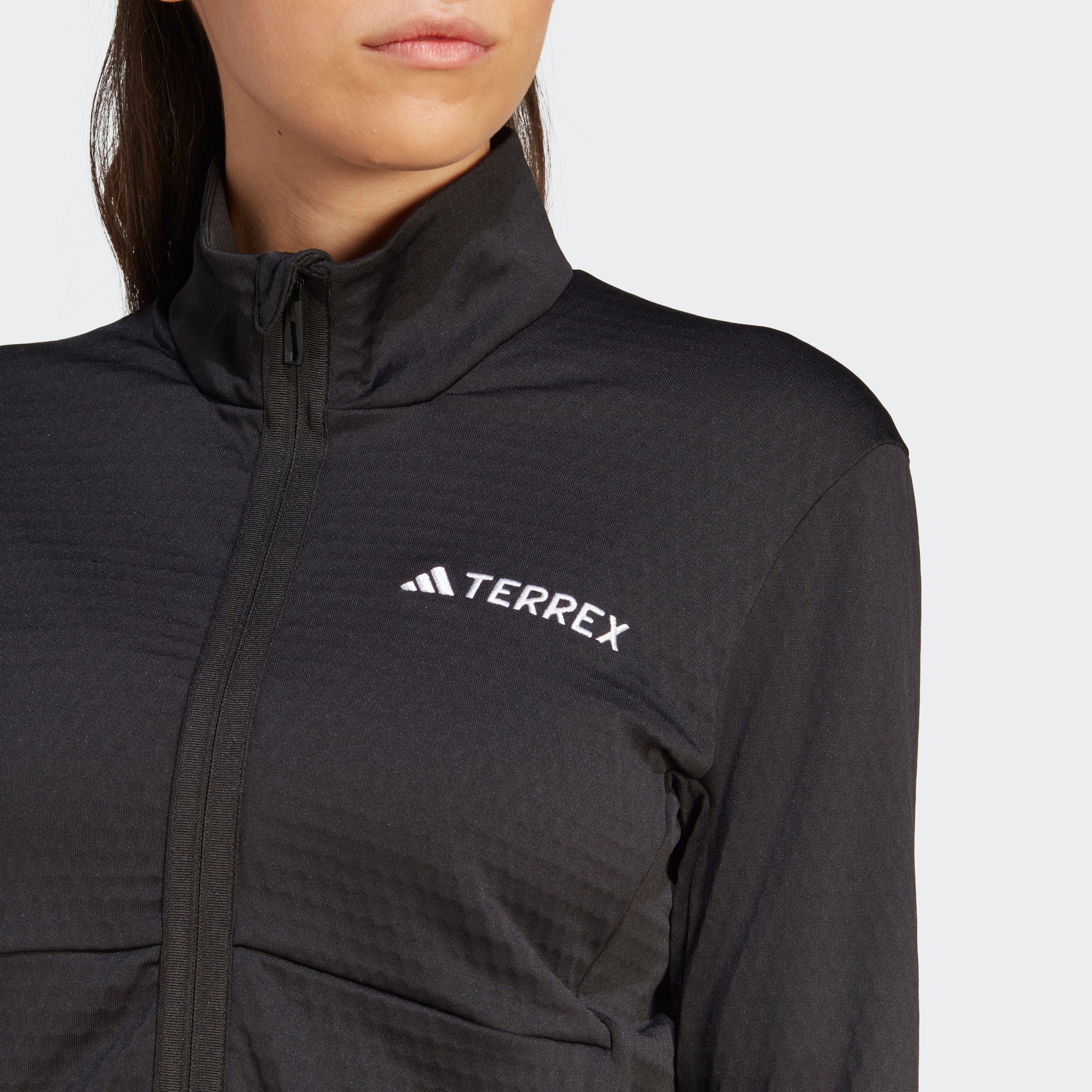 TERREX (1-St) TERREX Black adidas FLEECEJACKE Outdoorjacke MULTI LIGHT