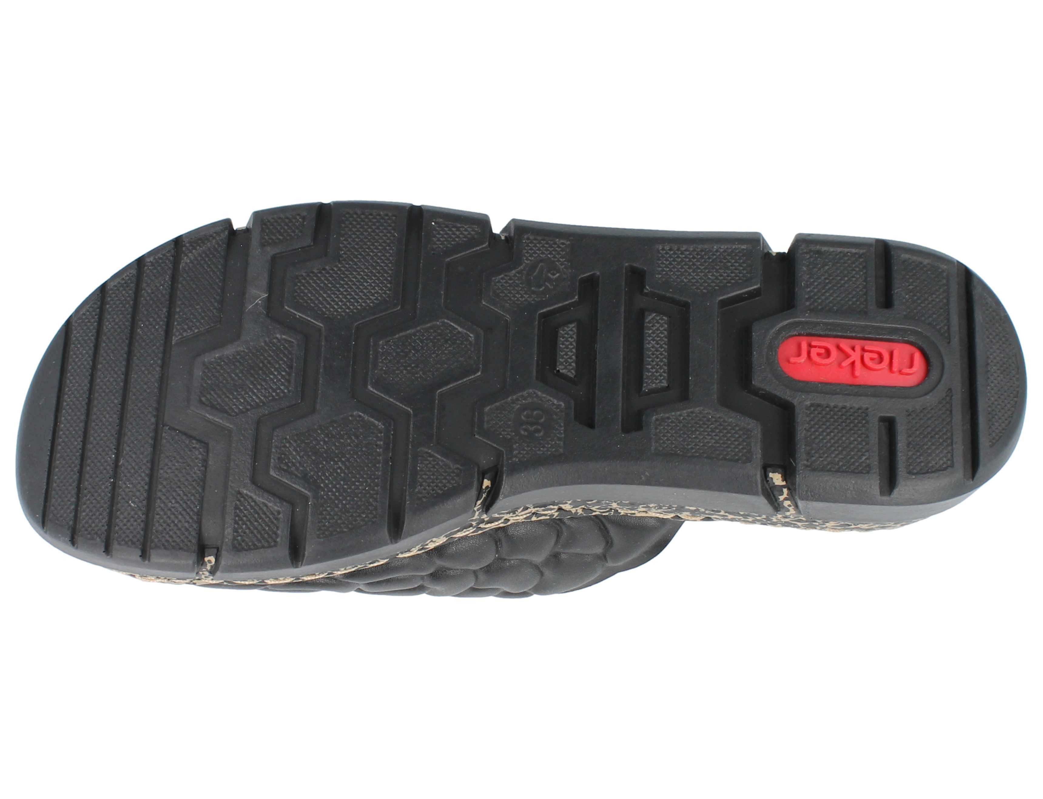 Rieker RIEKER V2351-00 Damen Pantolette schwarz Kunstleder - Größe: 39 Pantolette – Bild 3 von 5