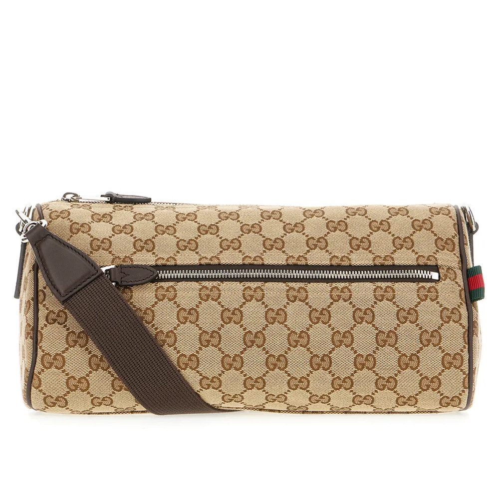GUCCI Umhängetasche GG CANVAS SMALL CYLINDER BAG