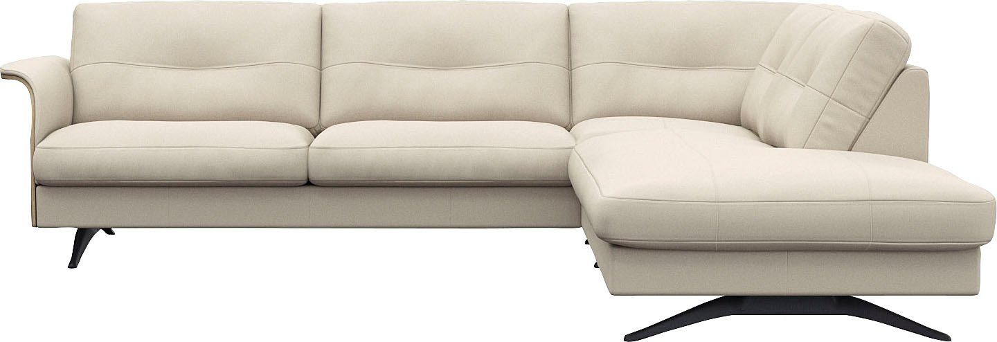 FLEXLUX Ecksofa Glow, super bequem durch hochwertigem Sitzaufbau mit Federkern, L-Form, Skandinavisches Design, In hochwertiger Verarbeitung
