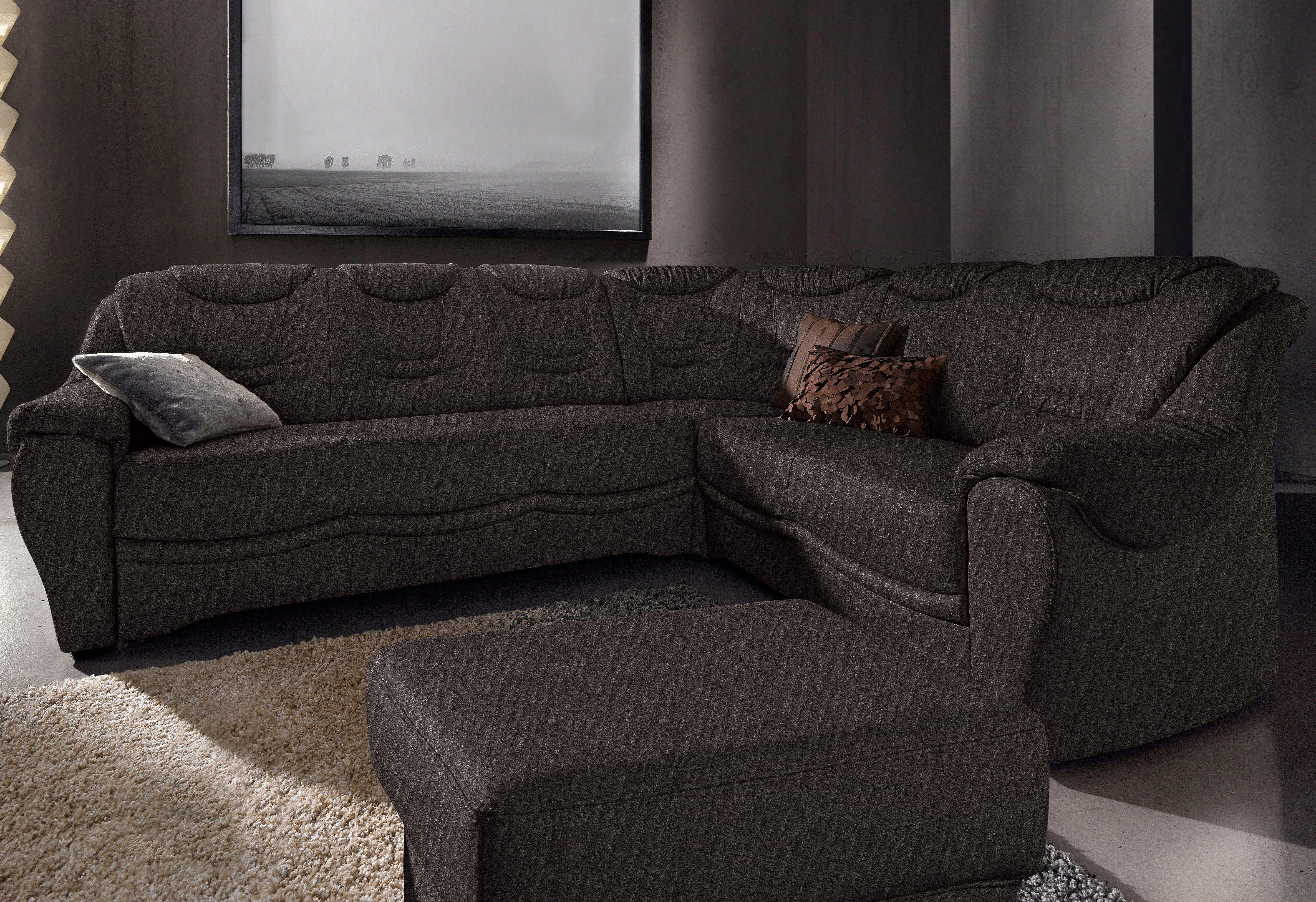 sit&more Ecksofa Benson L-Form, wahlweise mit Bettfunktion