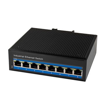 LogiLink NS201 Netzwerk-Switch (Industrie Fast Ethernet Switch, 8-Port, 10/100 Mbit/s)