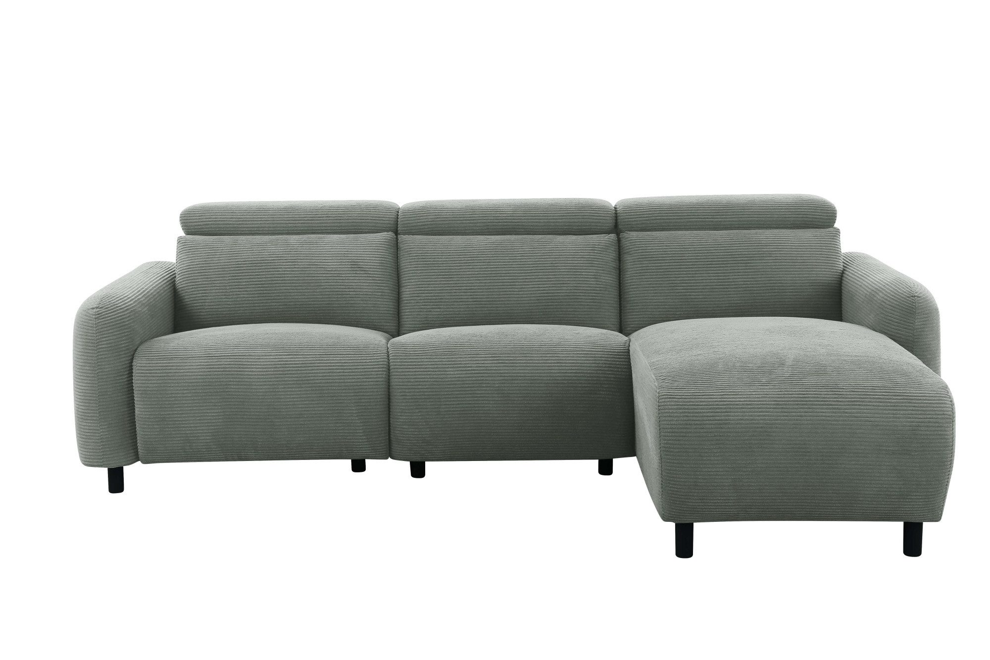 Home affaire Ecksofa SKAANE in Cord, L-Form, 274 cm, manuelle u. elektrisch günstig online kaufen