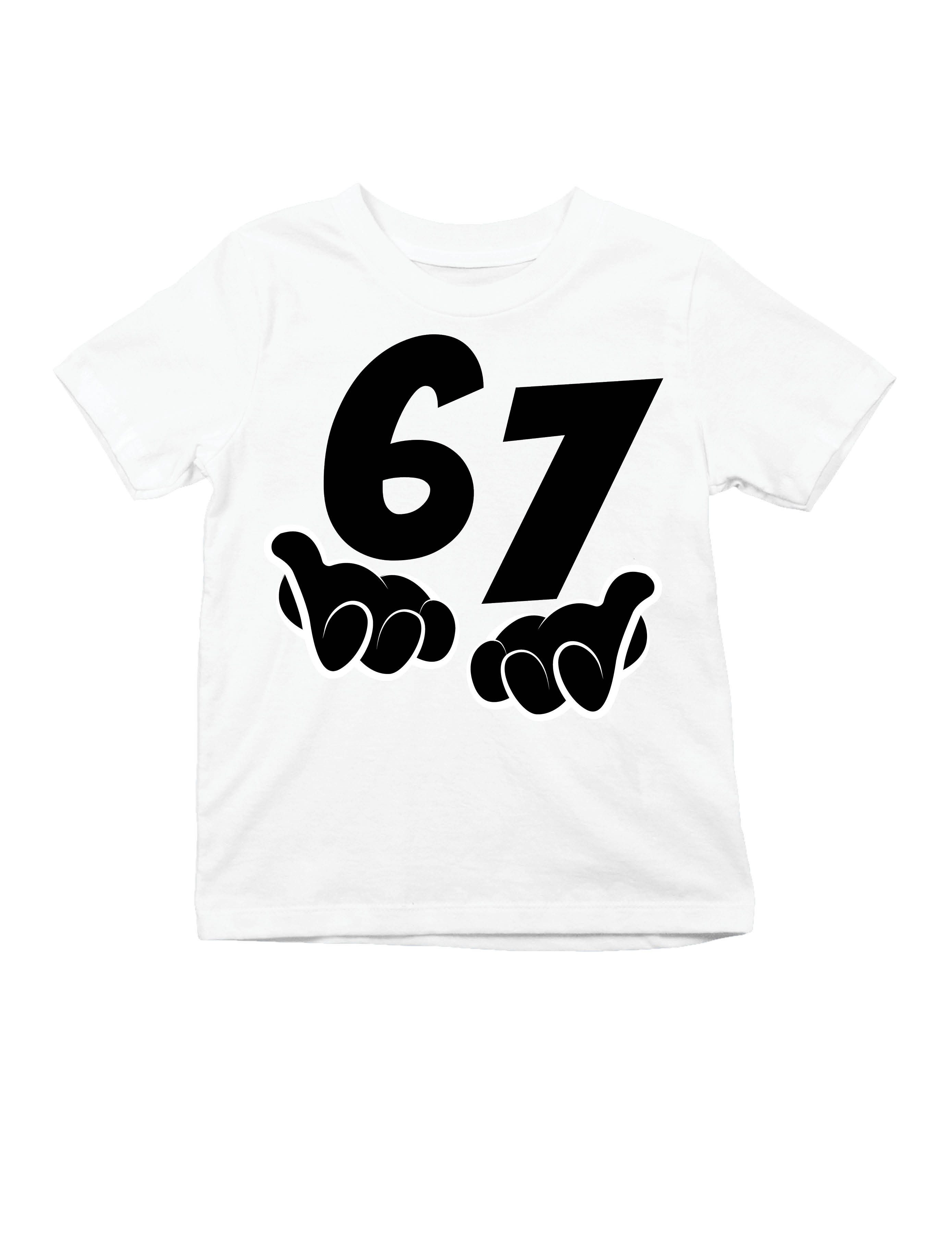 Youth Designz Print-Shirt Kinder T-Shirt "67" lustig Fun-Print Statement Geschenk Trend mit witzigen Aufdruck für Jungen und Mädchen