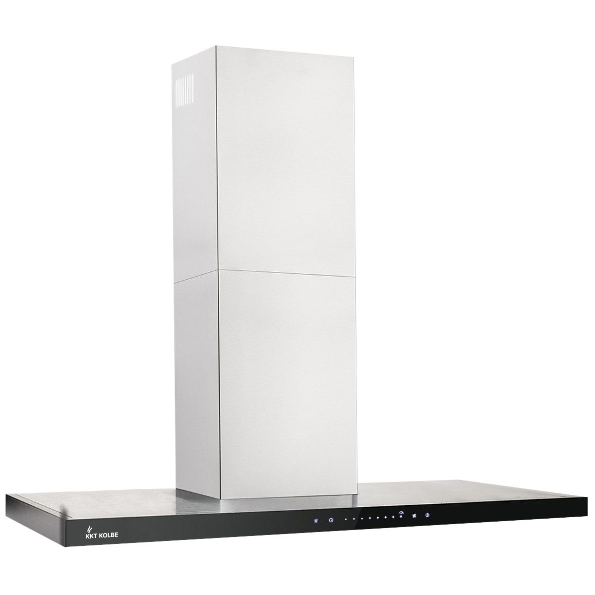 KKT KOLBE Wandhaube Wandhaube Dunstabzugshaube 90cm FLAT9006ED Wandhaube Dunstabzugshaube 90cm FLAT9006ED, Abzugshaube / Edelstahl / Schwarz / Glas / WIFI / 9 Stufen / LED