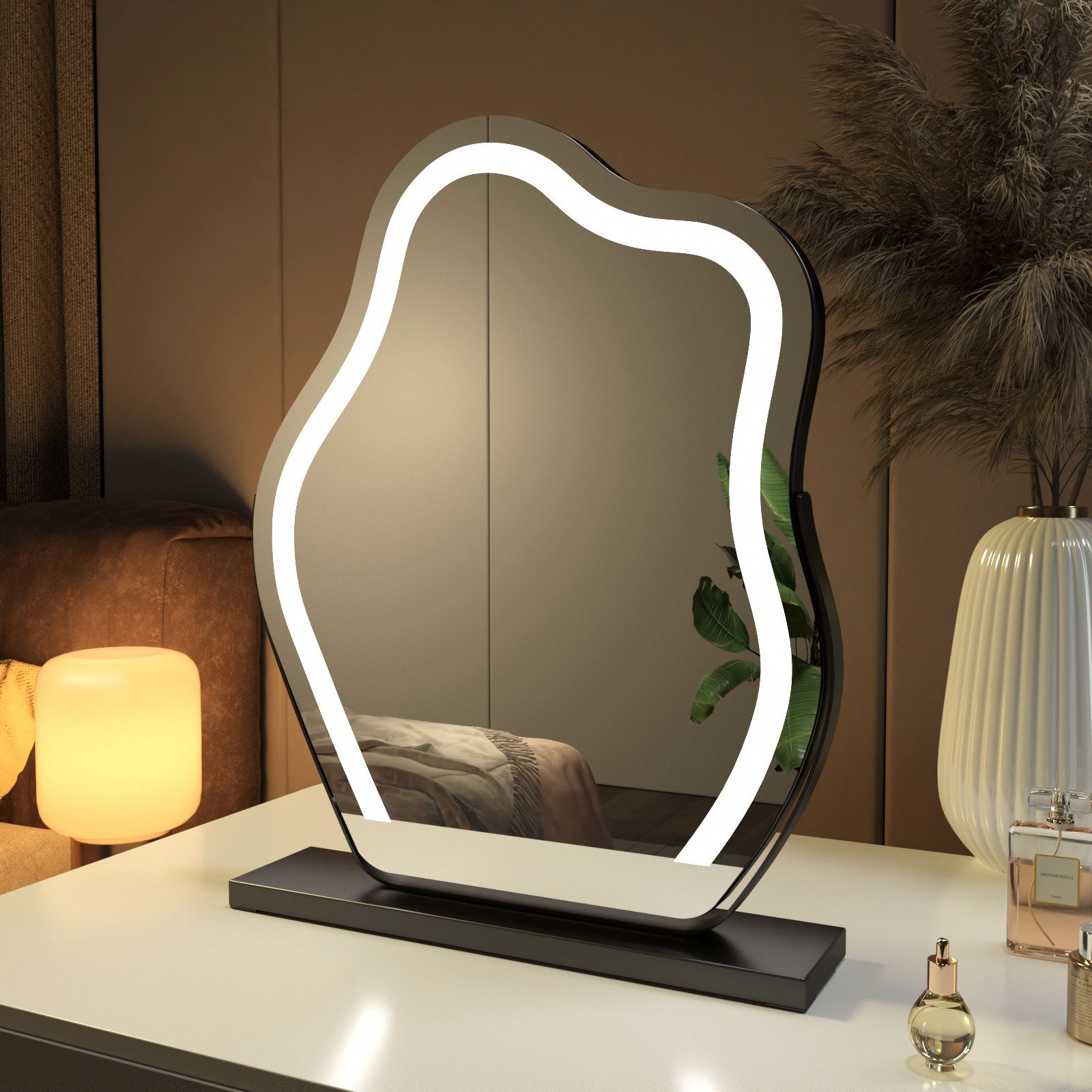 EMKE Schminkspiegel Wolken Form LED Beleuchtung, günstig online kaufen