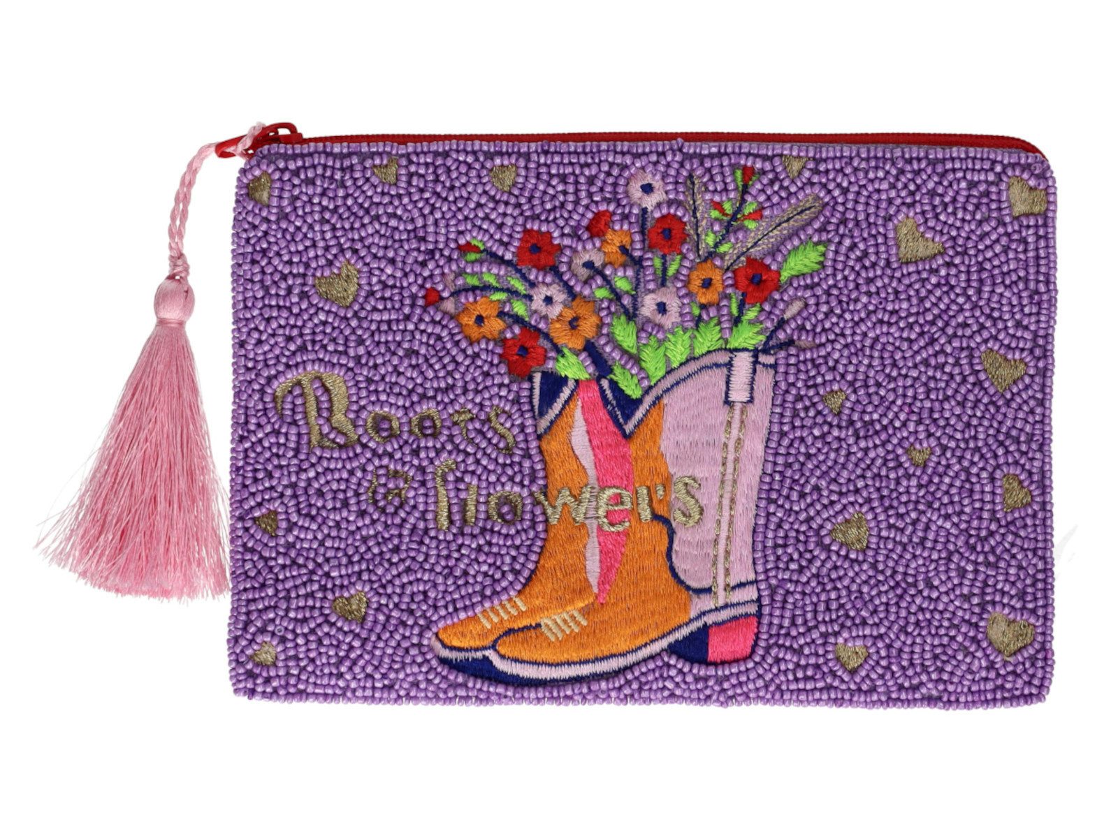 Giftcompany Kosmetiktasche Elodie Kosmetiktasche M Boots and Flowers blau/rot 18cm
