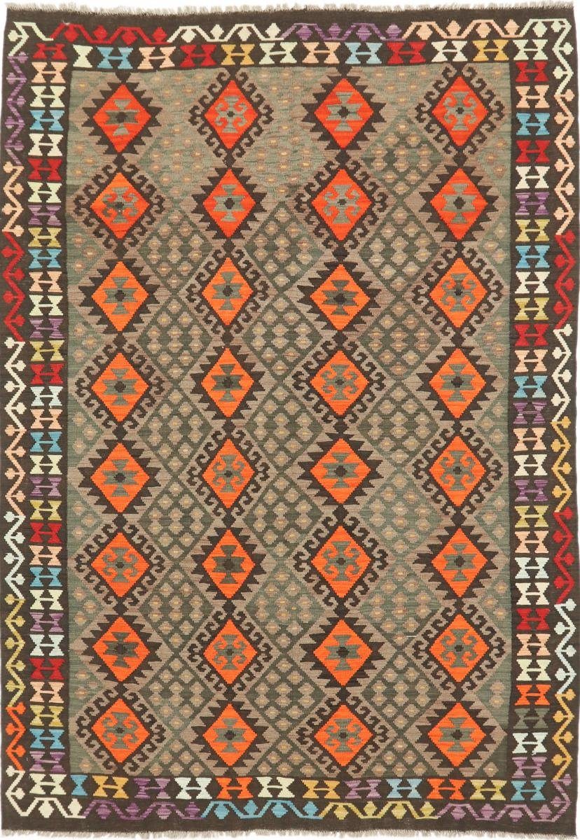 Orientteppich Kelim Afghan Heritage 208x292 Handgewebter Moderner Orientteppich, Nain Trading, rechteckig, Höhe: 3 mm