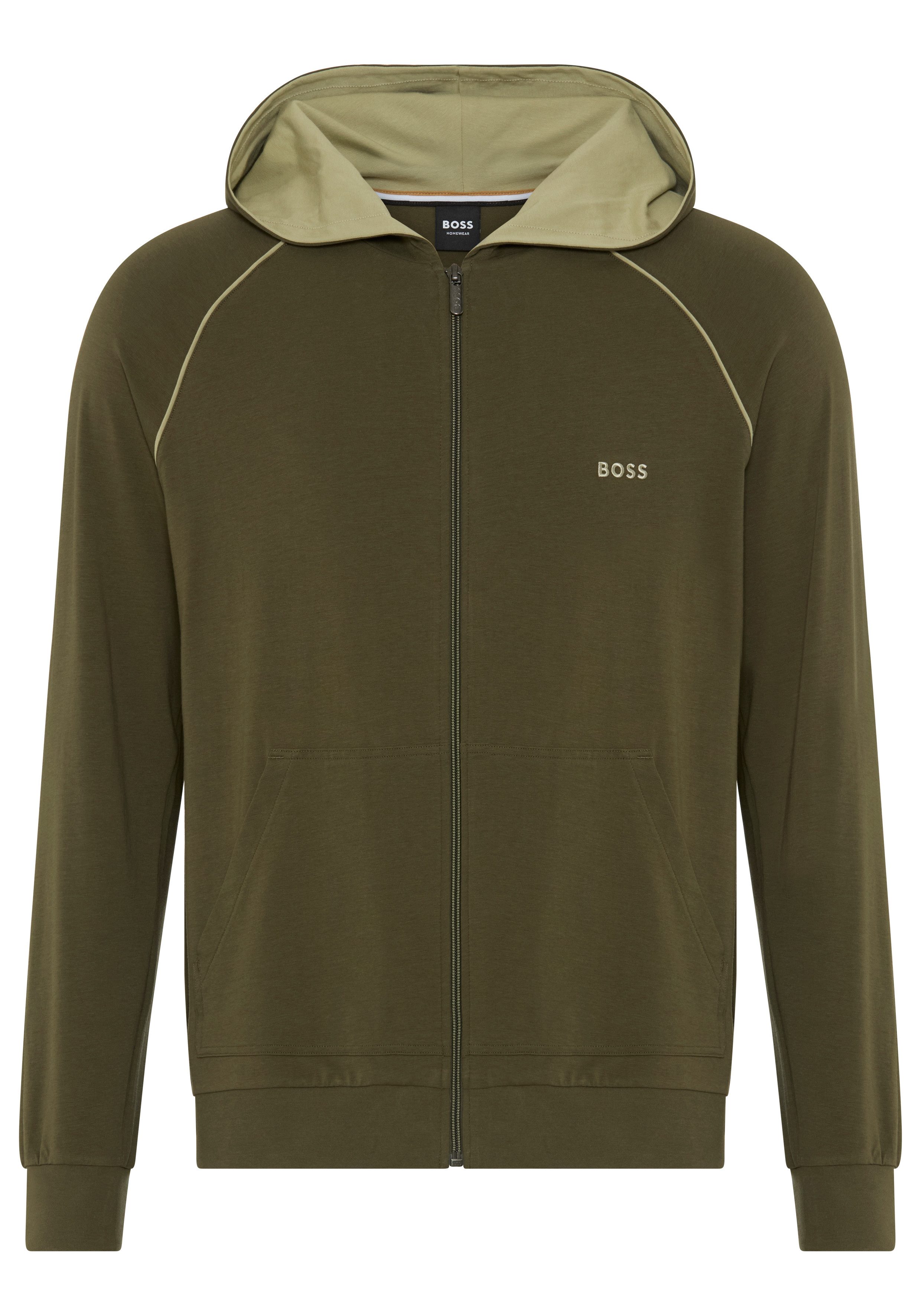 BOSS Kapuzensweatjacke Mix&Match Jacket H mit Kängurutasche
