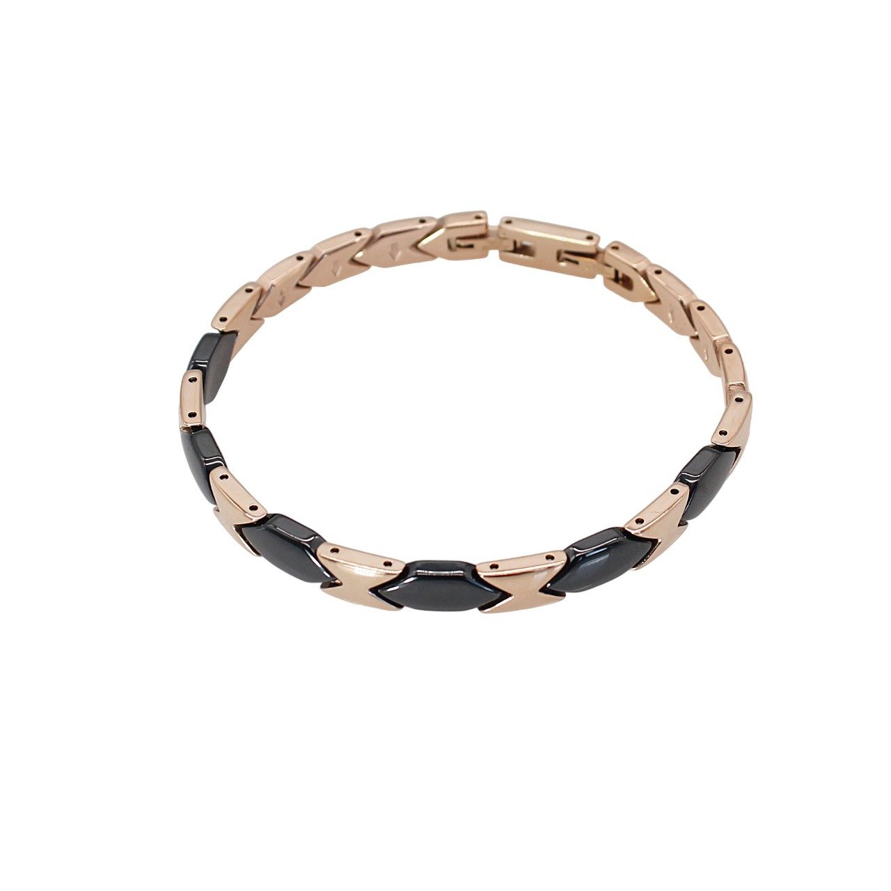 Armband Handgelenkkette Damenarmband Gliederarmband Edelstahl- Keramikarmband