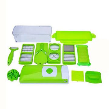 KIKI Knoblauchpresse 12-teiliges multifunktionales Gemüseschneider-Set – Gemüseschneider