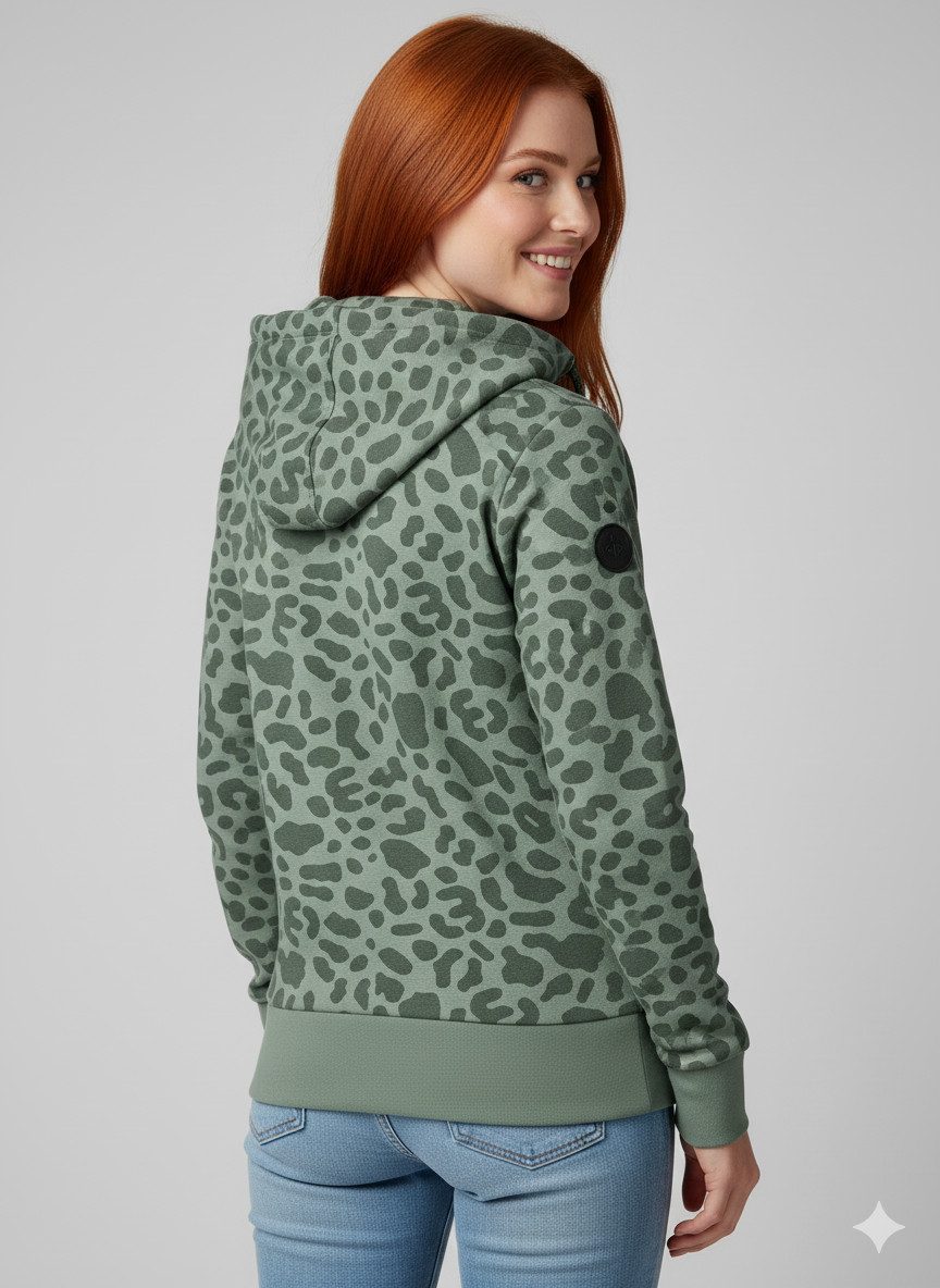 Ragwear Kapuzensweatjacke RYLIE PRINT ZIP O günstig online kaufen